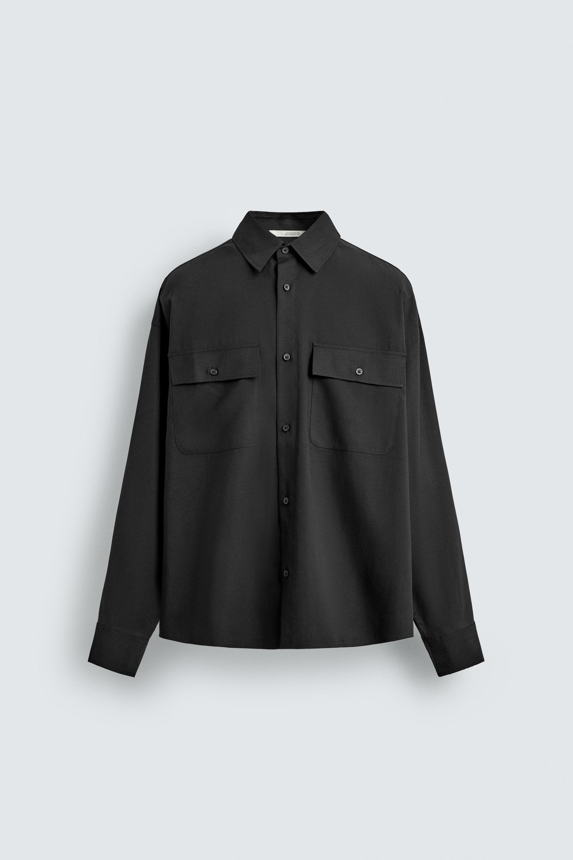 FLOWY POCKET SHIRT by ZARA