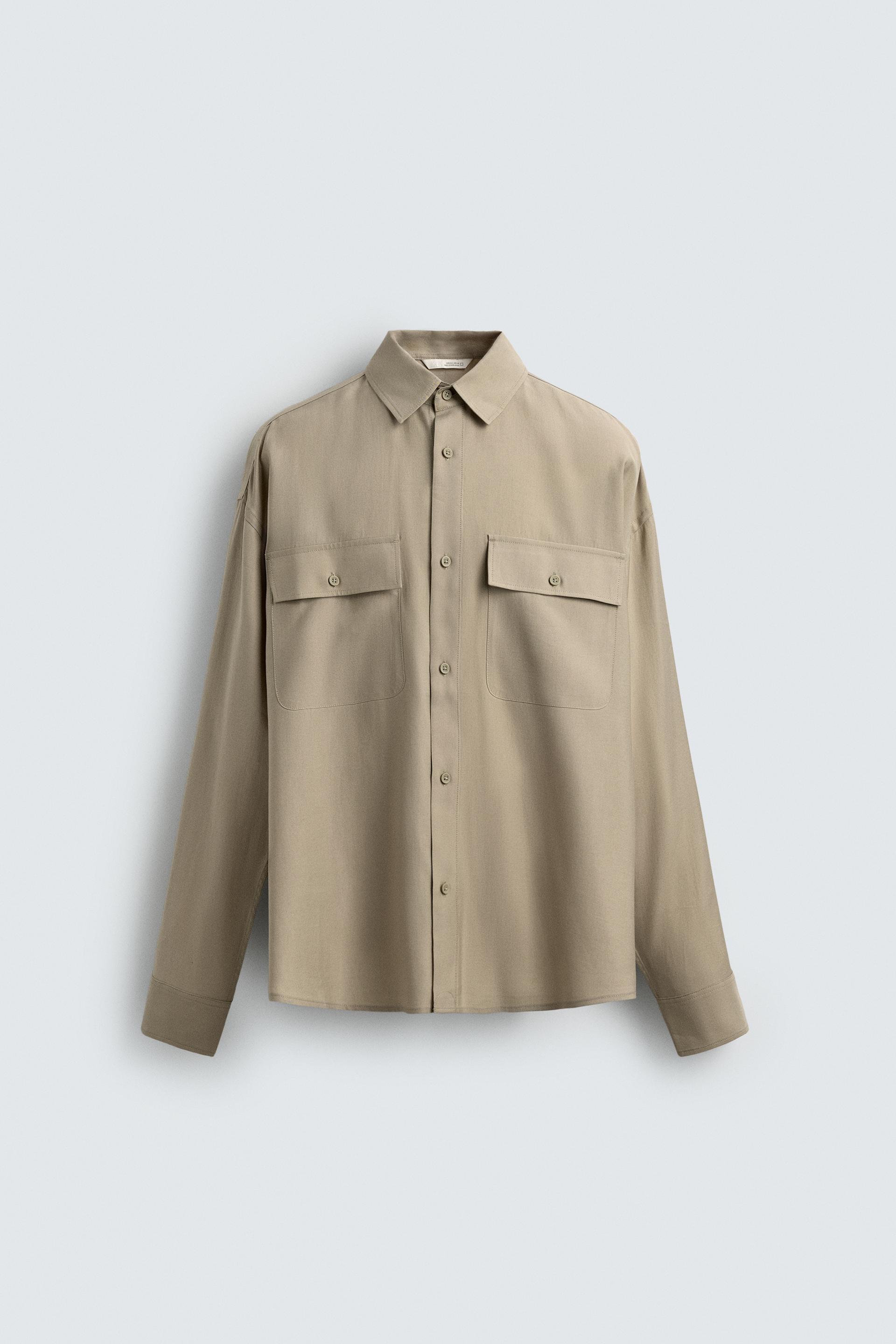 FLOWY POCKET SHIRT by ZARA