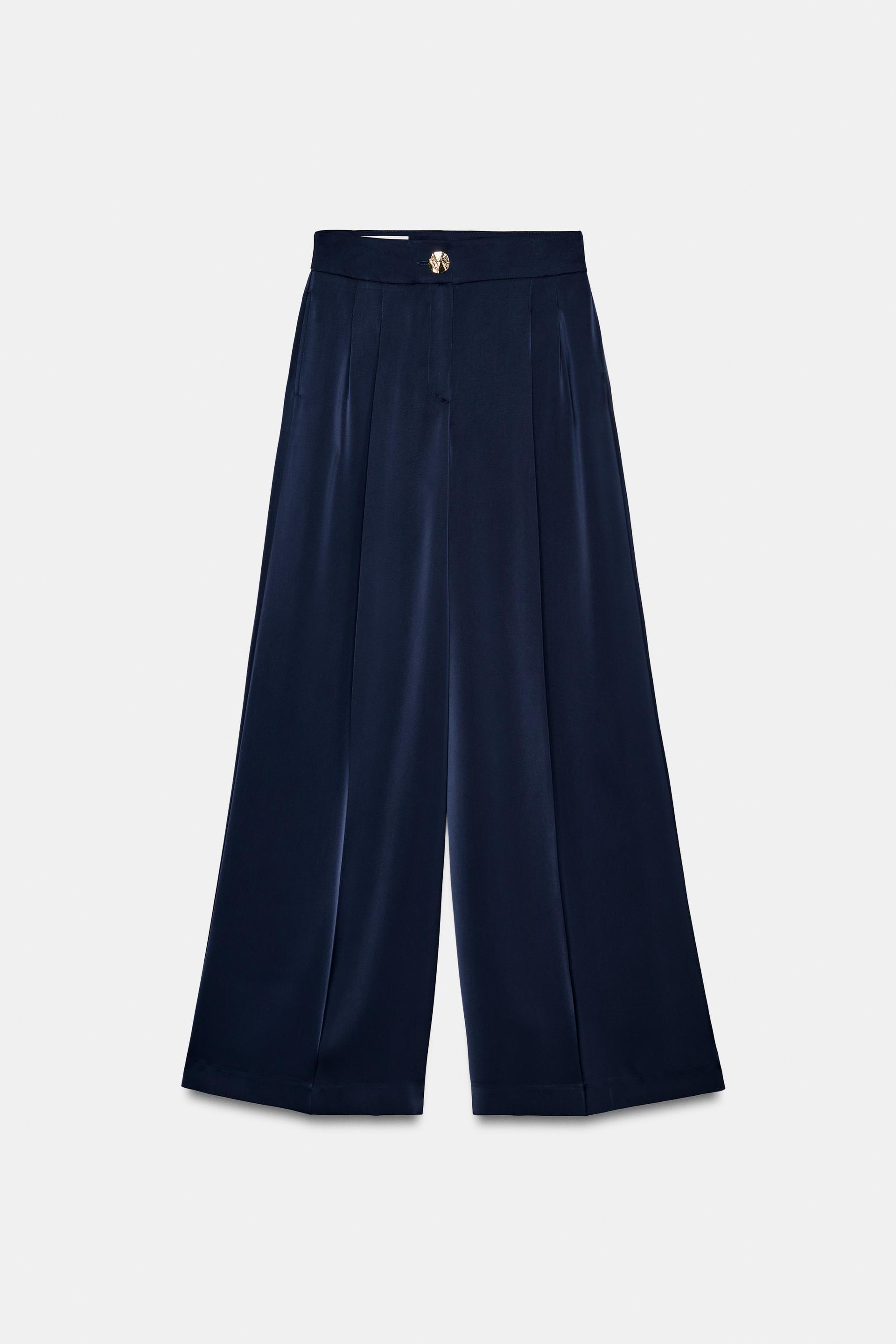 FLOWY SATIN EFFECT PANTS by ZARA