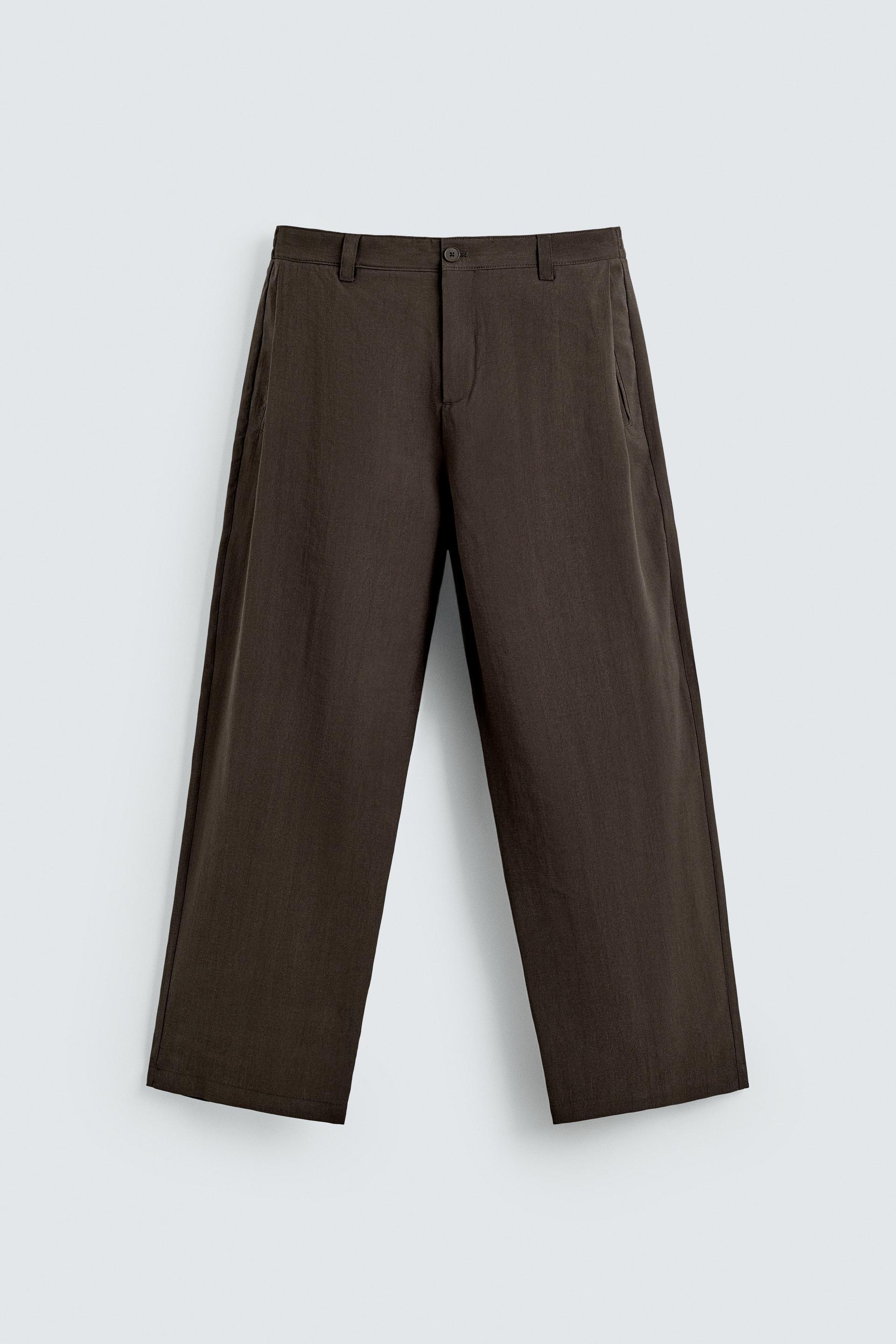 FLOWY SIDE PLEAT PANTS by ZARA