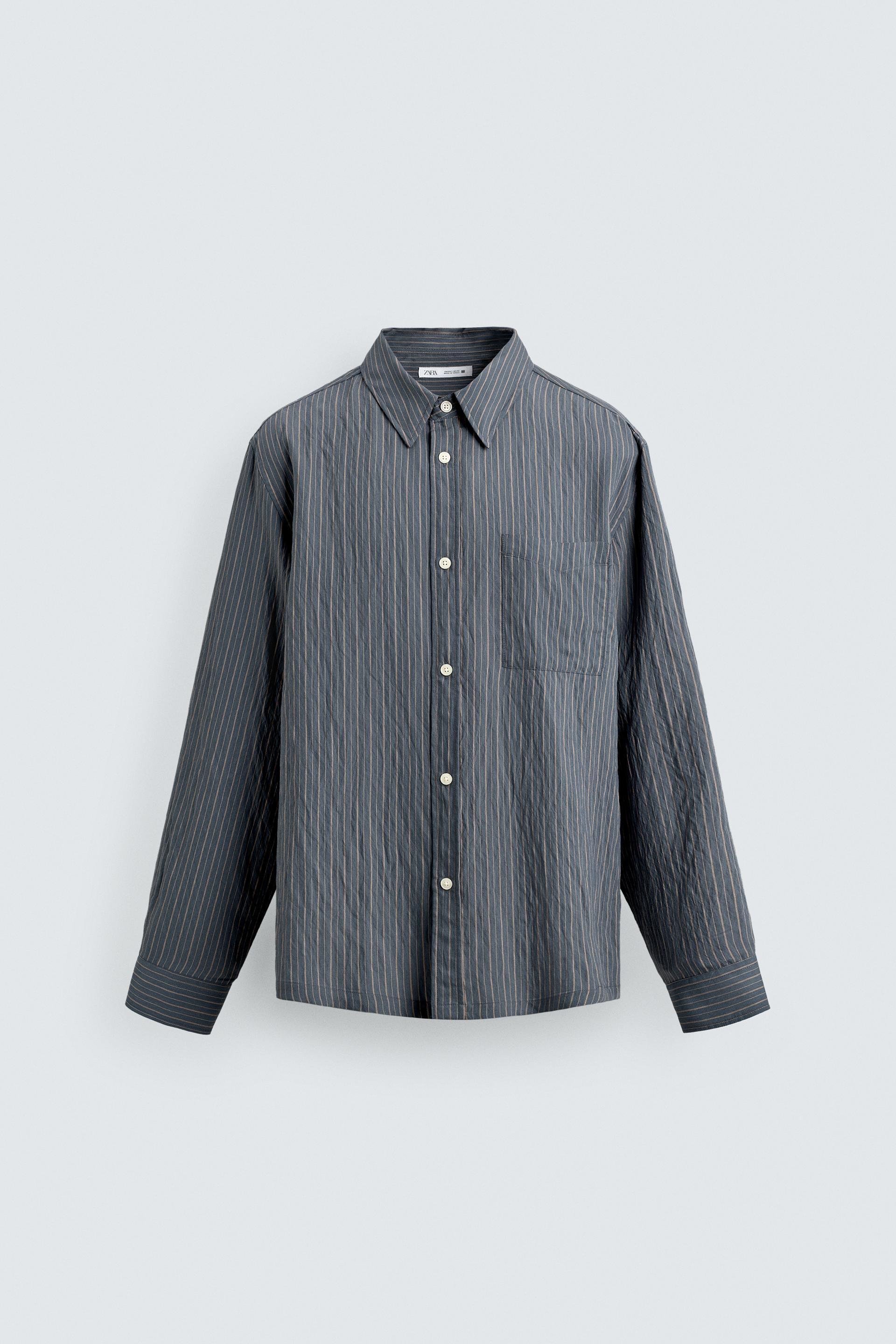 FLOWY STRIPED SHIRT by ZARA