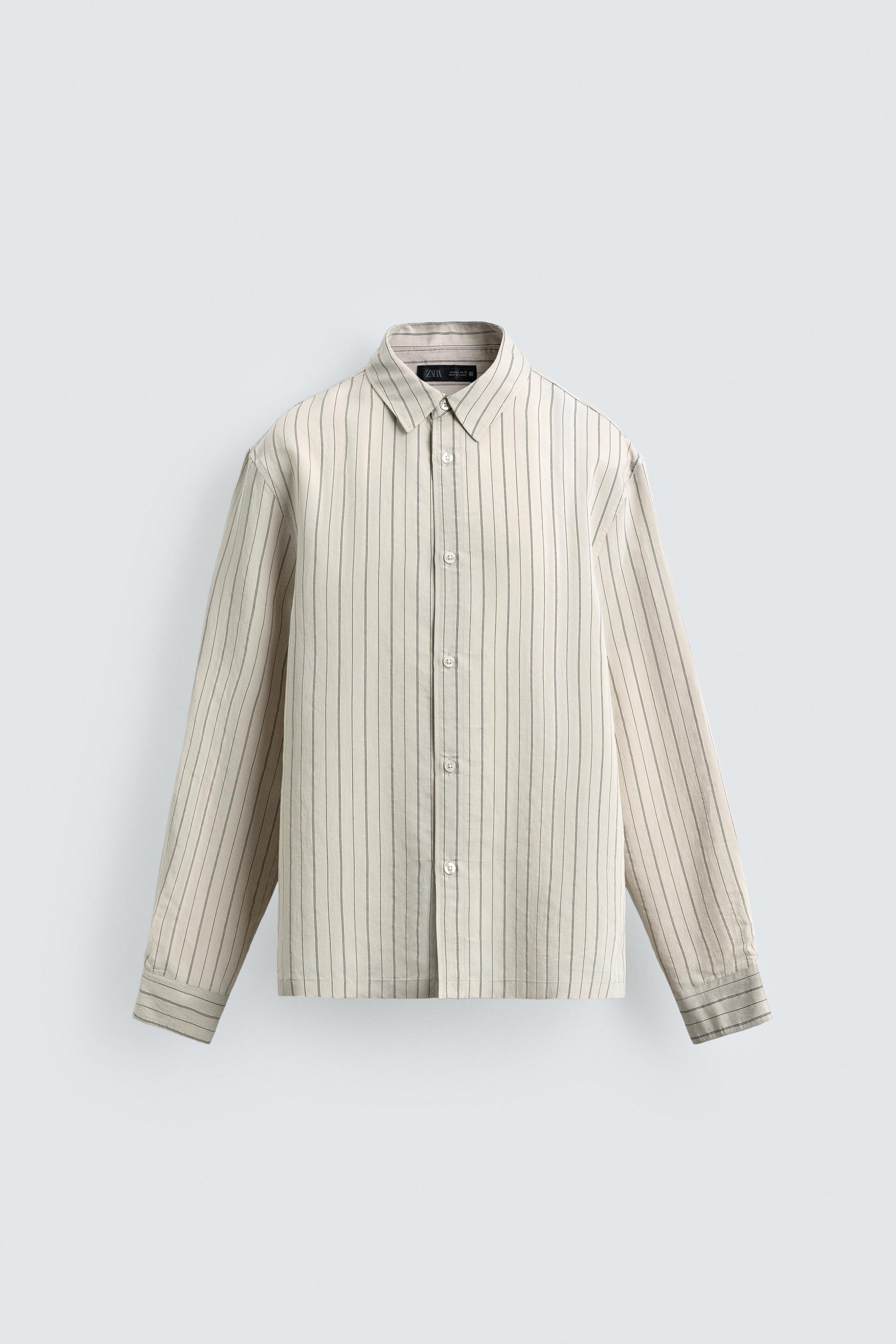 FLOWY STRIPED SHIRT by ZARA