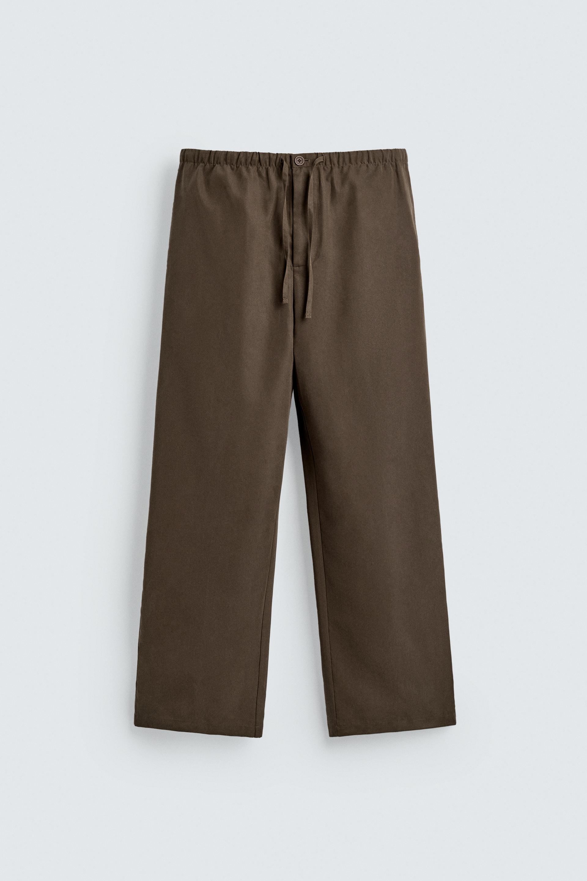 FLOWY WIDE FIT PANTS by ZARA