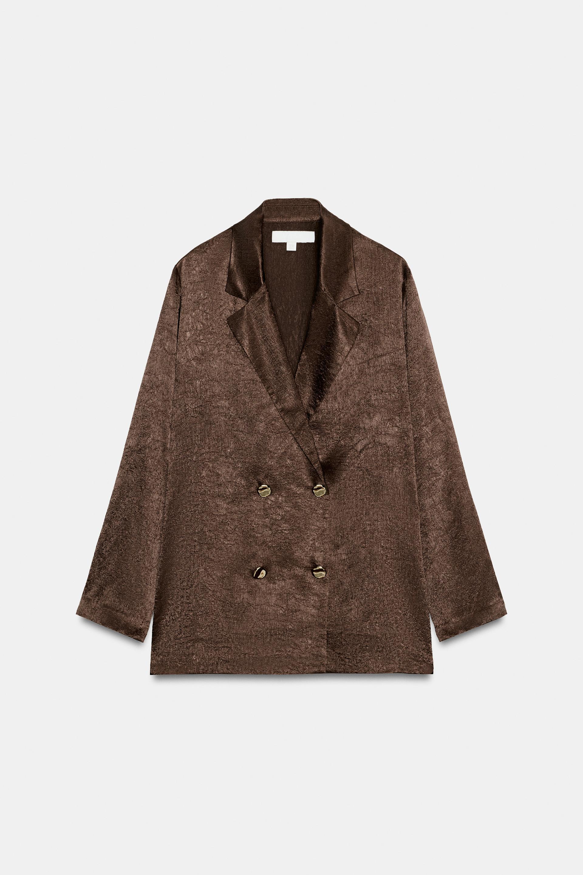 FLOWY WRINKLED EFFECT BLAZER by ZARA