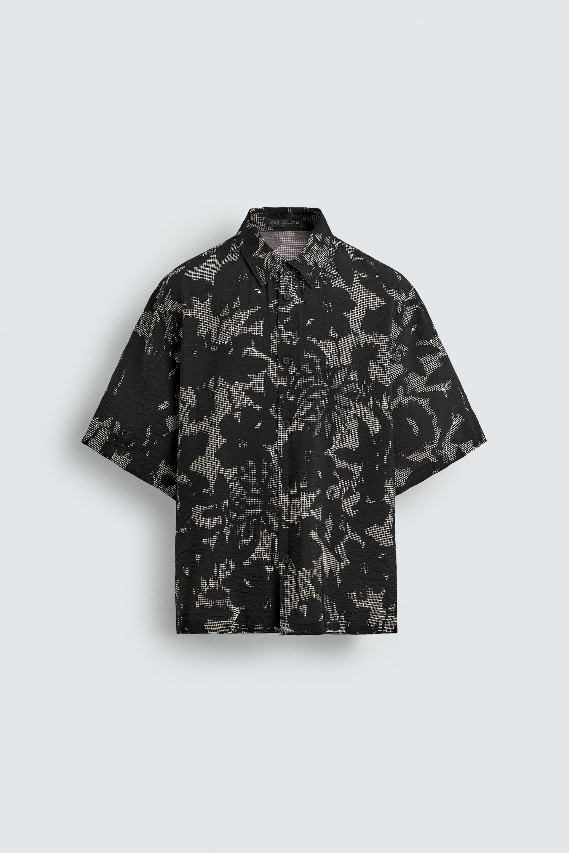 FLUID COMBINATION PRINT SHIRT by ZARA