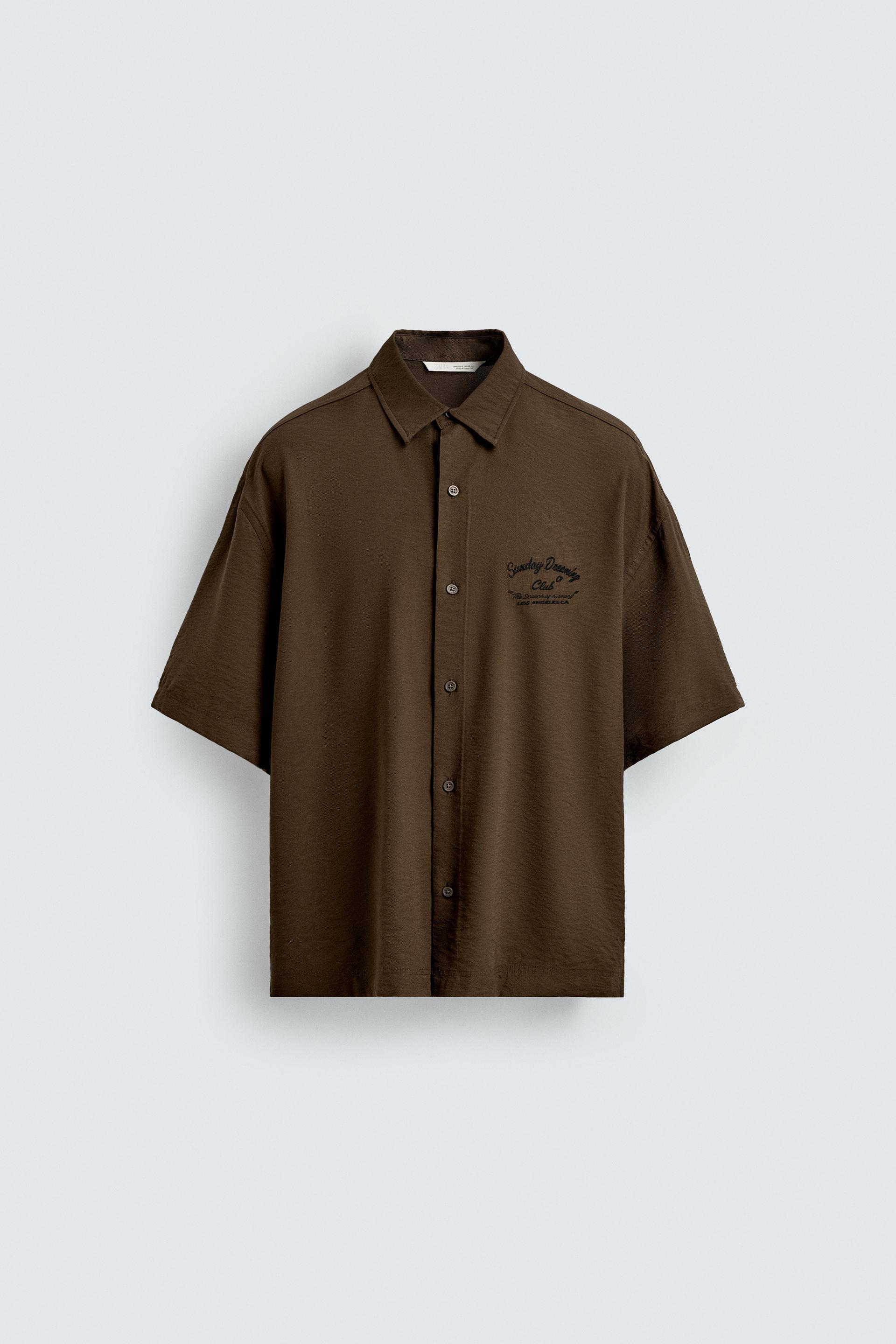 FLUID EMBROIDERED SHIRT by ZARA