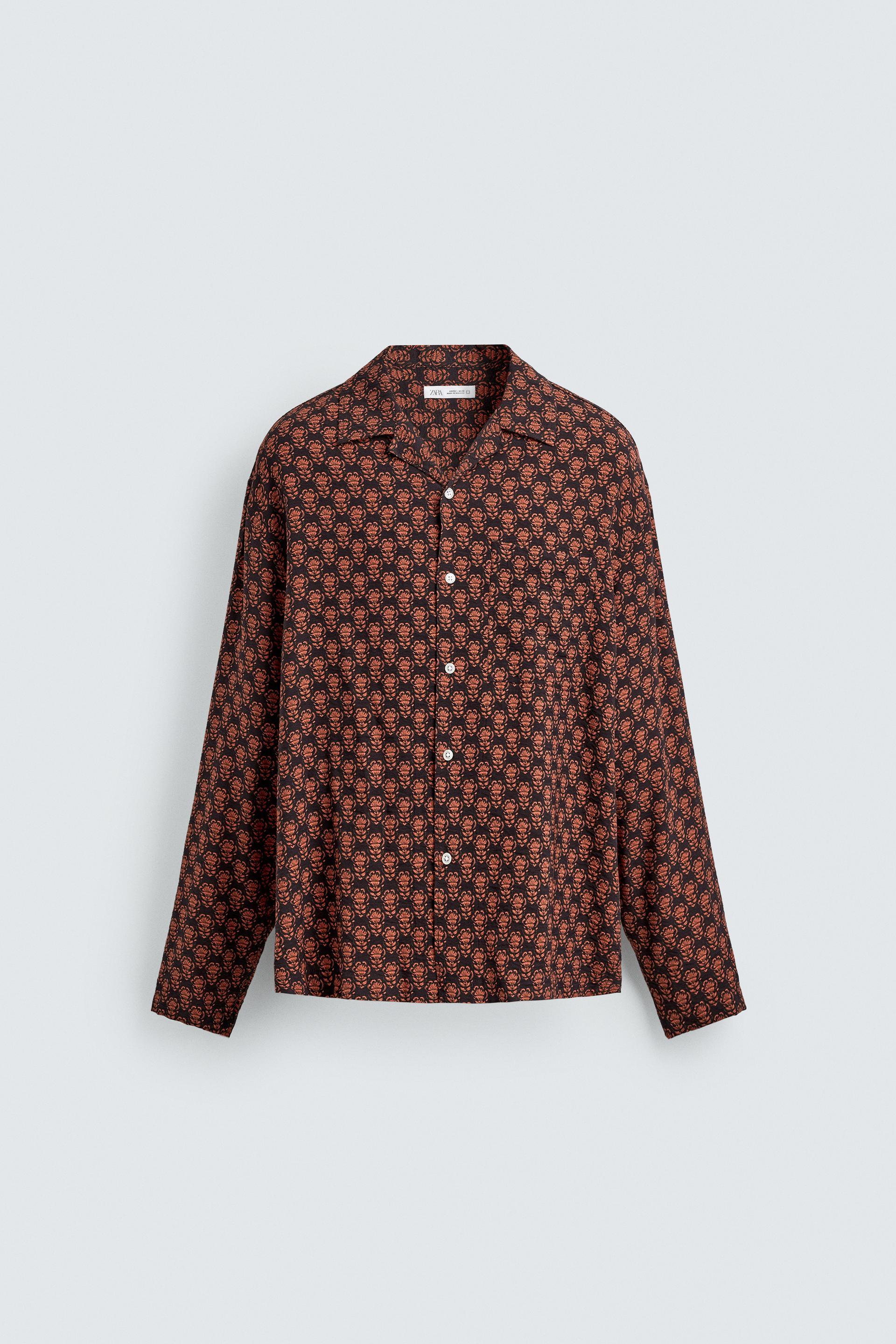 FLUID GEOMETRIC PRINT SHIRT by ZARA
