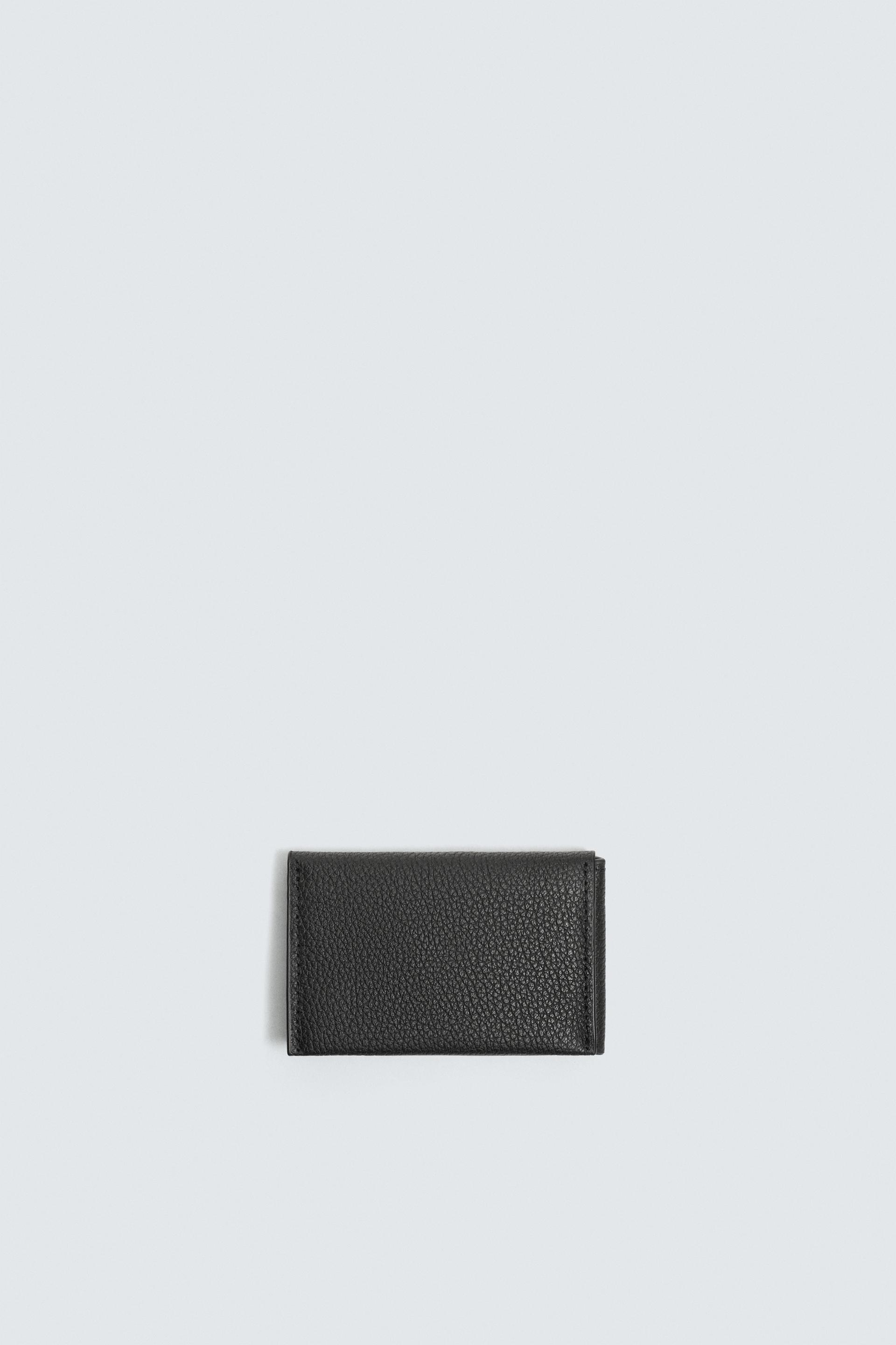 FOLDABLE LEATHER CARDHOLDER by ZARA