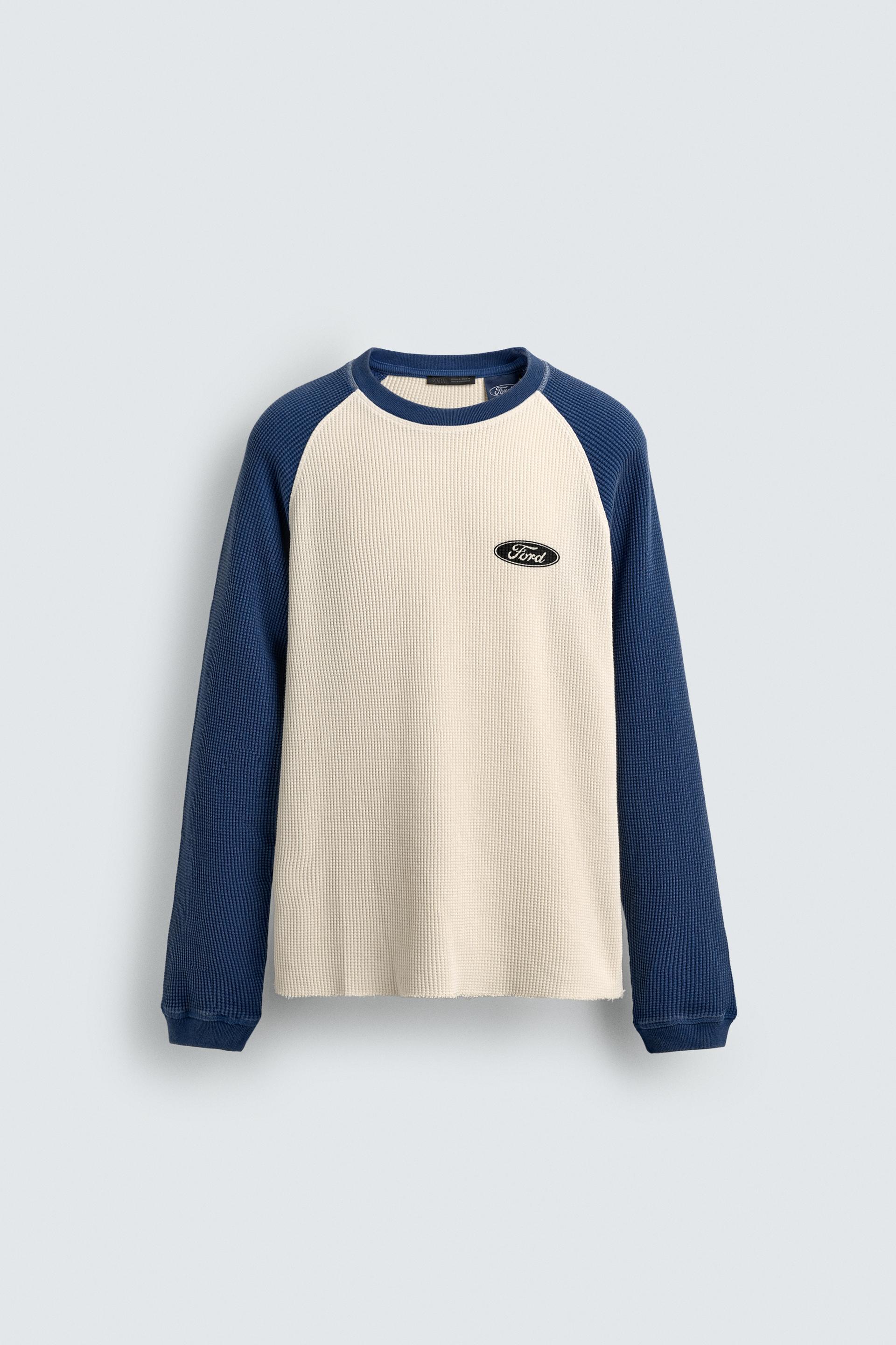 FORD © COLOR BLOCK WAFFLE T-SHIRT by ZARA