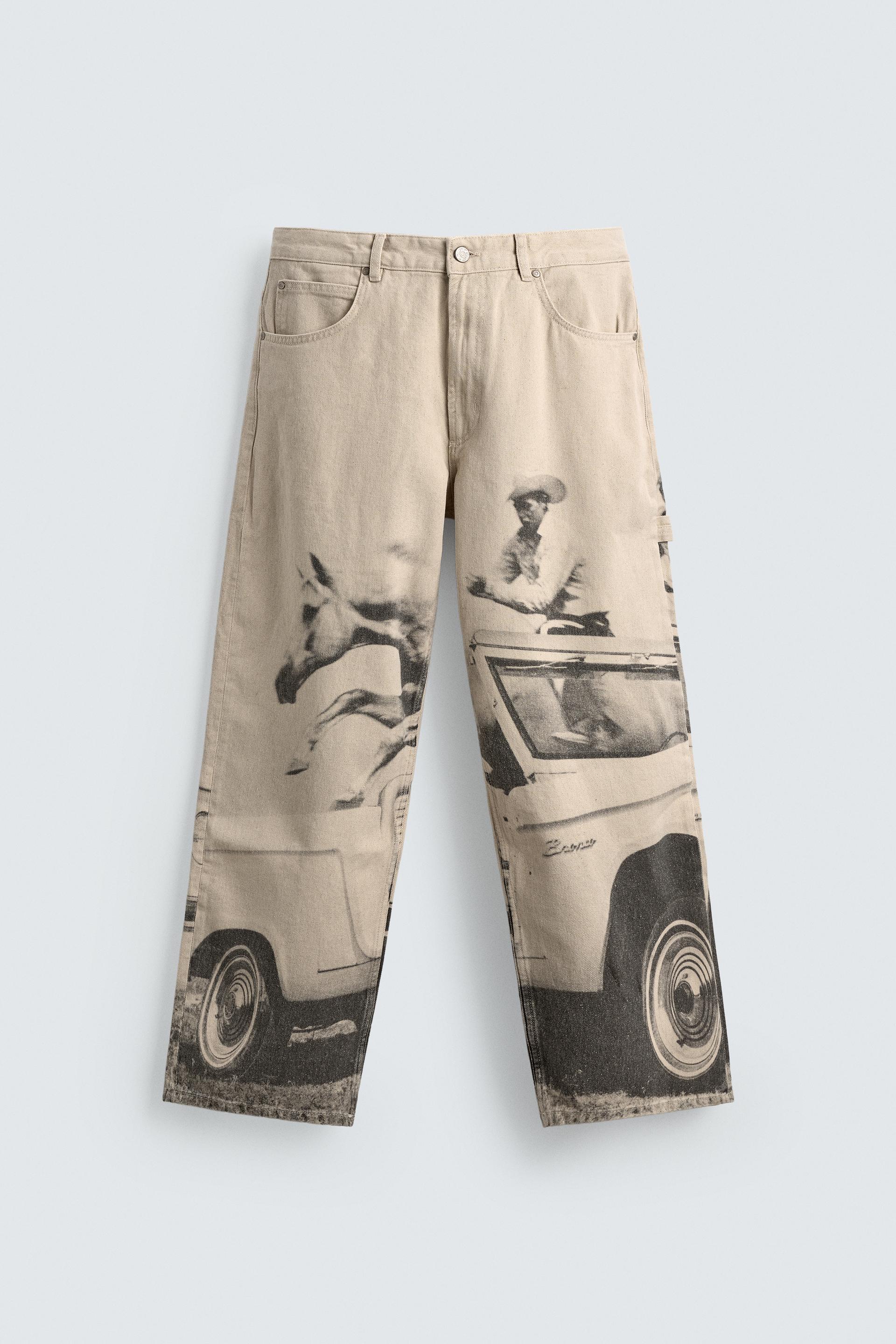 FORD © PRINT BAGGY FIT PANTS by ZARA