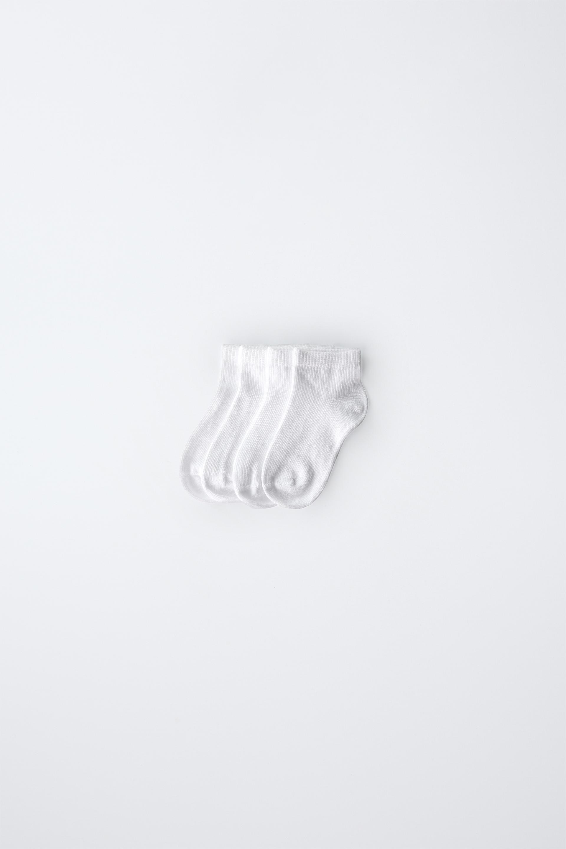 FOUR-PACK OF BASIC SHORT SOCKS by ZARA