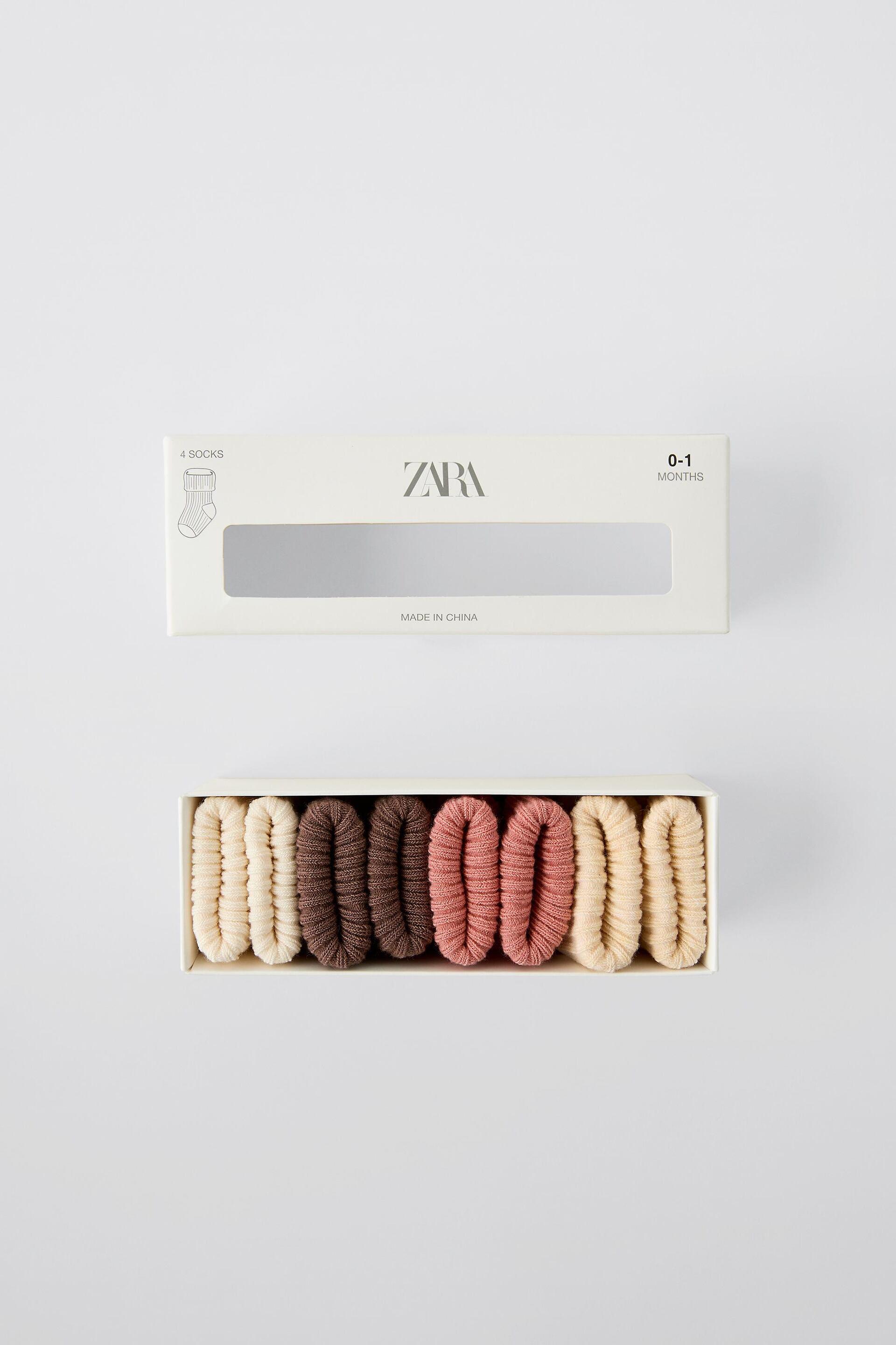 FOUR-PACK OF COLORFUL SOCKS by ZARA