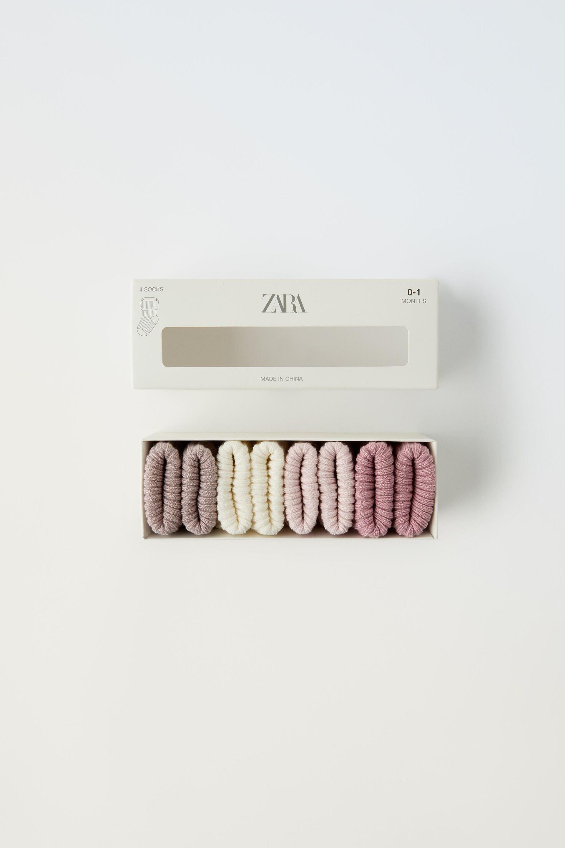 FOUR-PACK OF COLORFUL SOCKS by ZARA