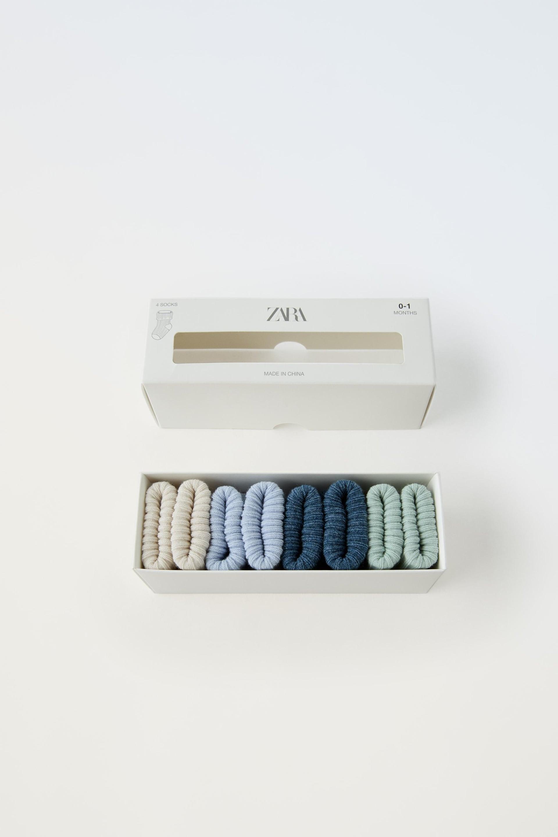 FOUR-PACK OF COLORFUL SOCKS by ZARA