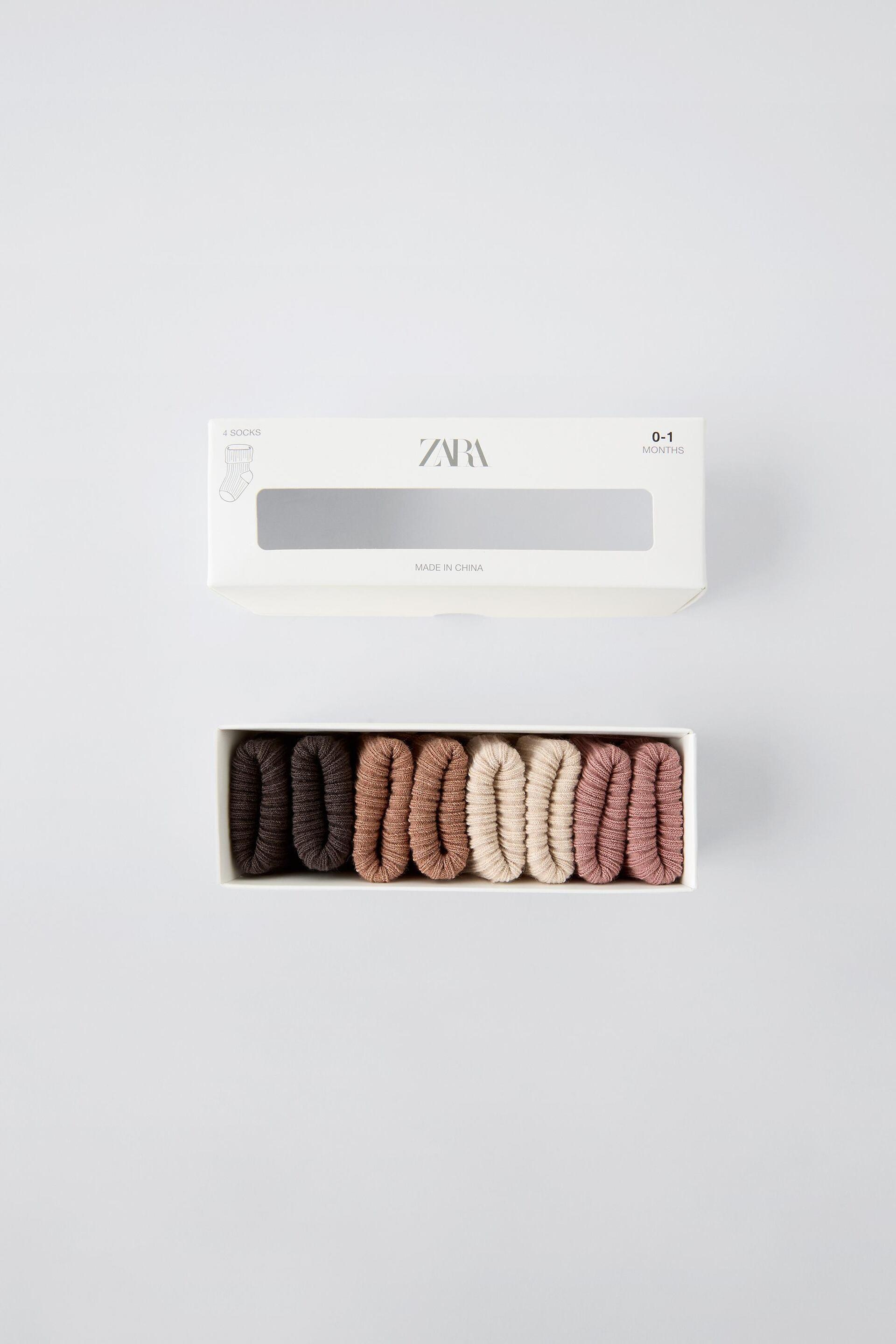 FOUR-PACK OF COLORFUL SOCKS by ZARA