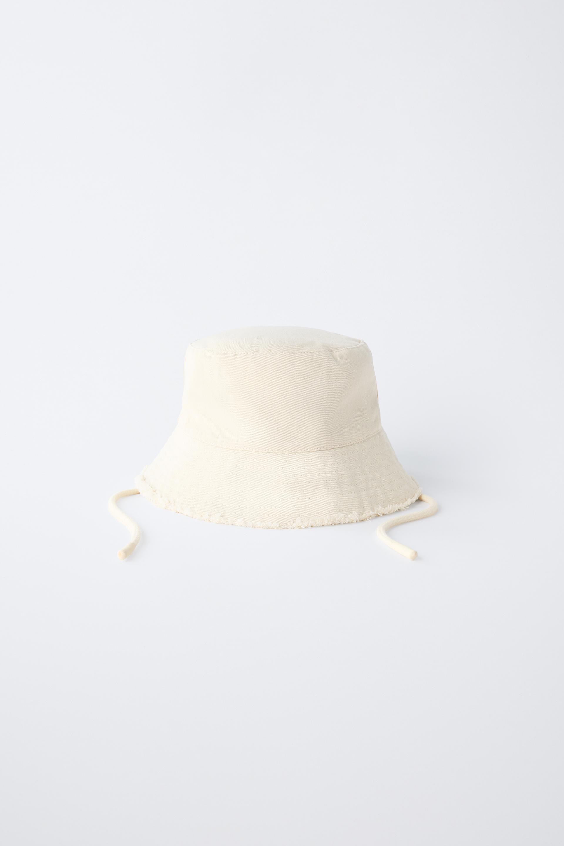 FRAYED BUCKET HAT by ZARA