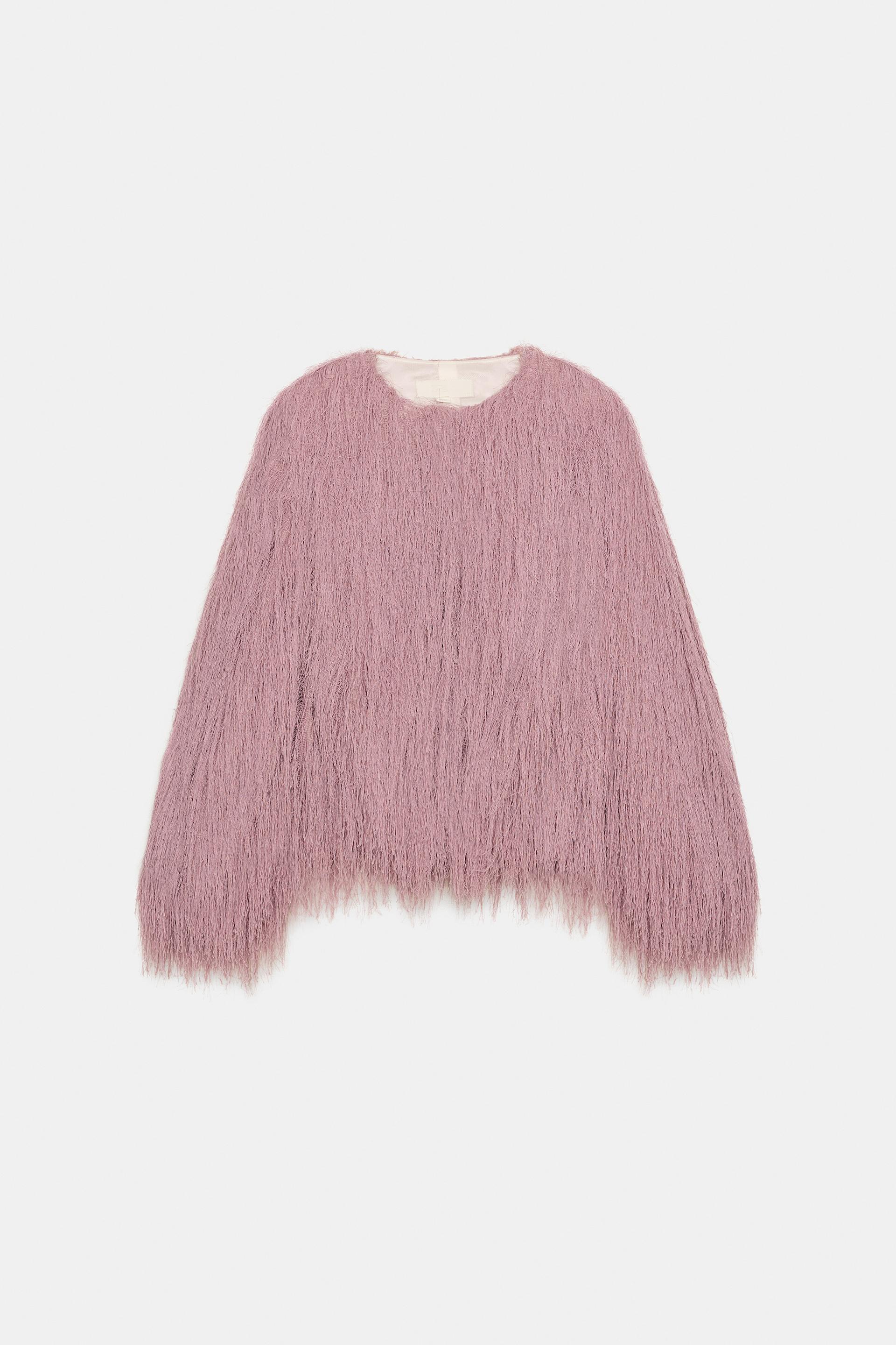FRINGED BOMBER JACKET by ZARA