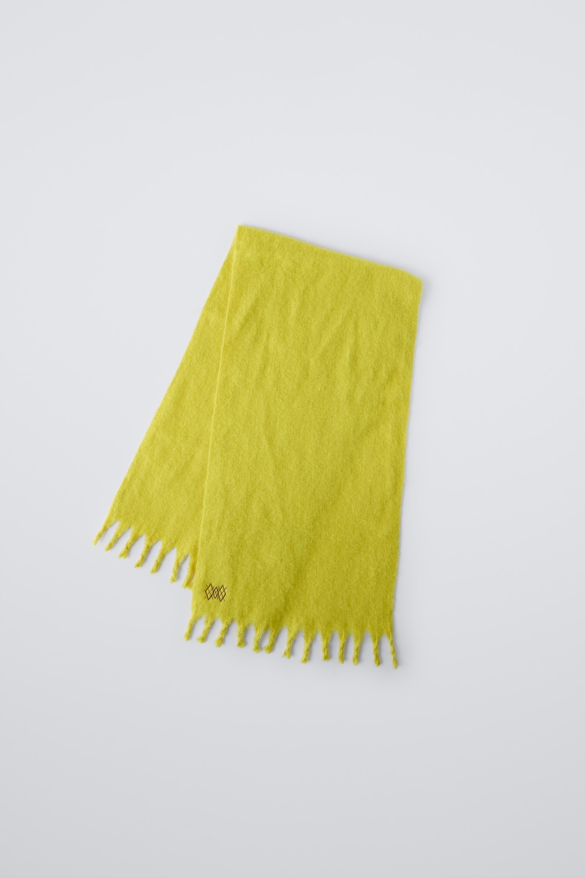 FRINGED LARGE SCARF by ZARA