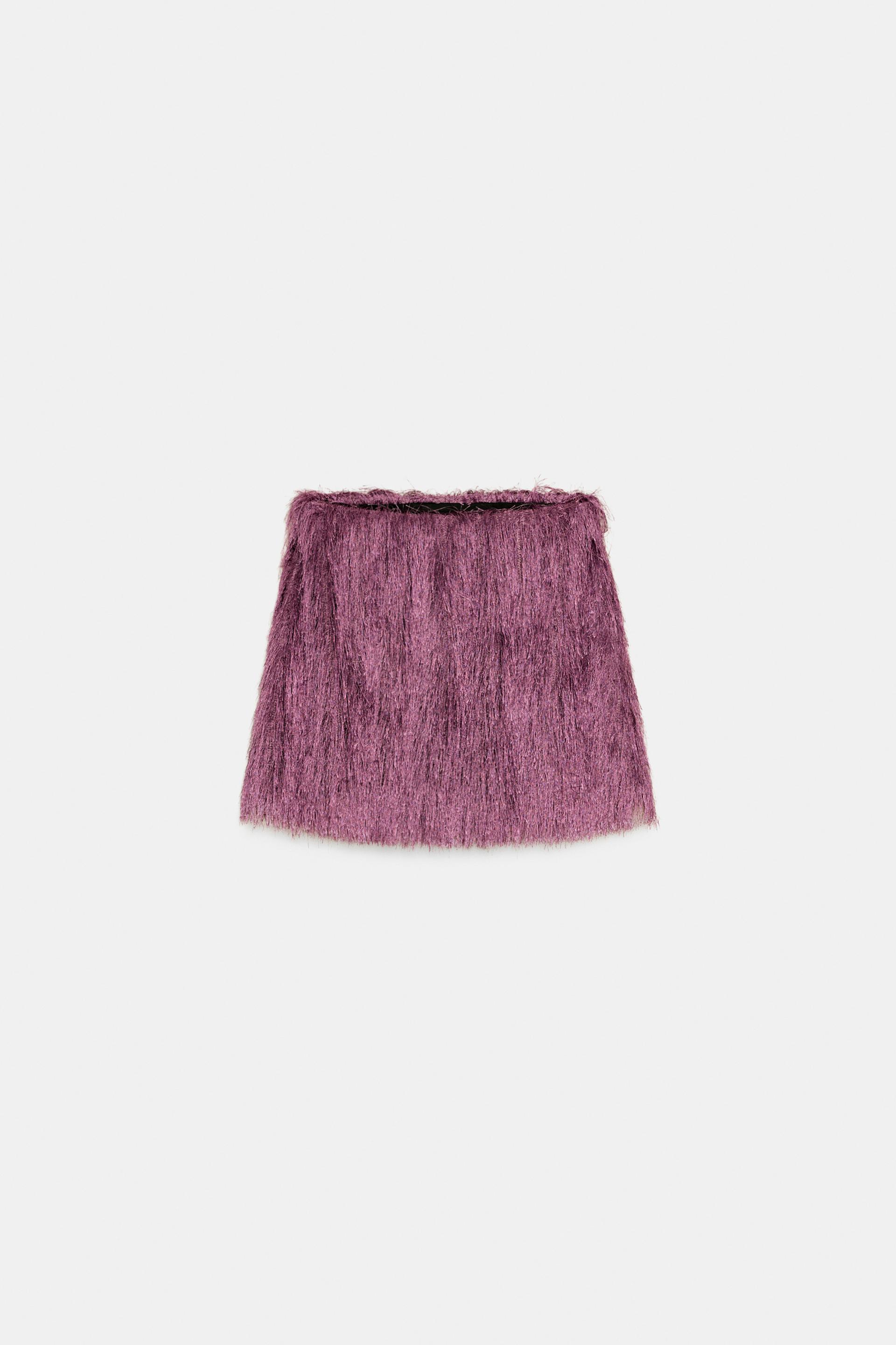 FRINGED MINI SKIRT by ZARA