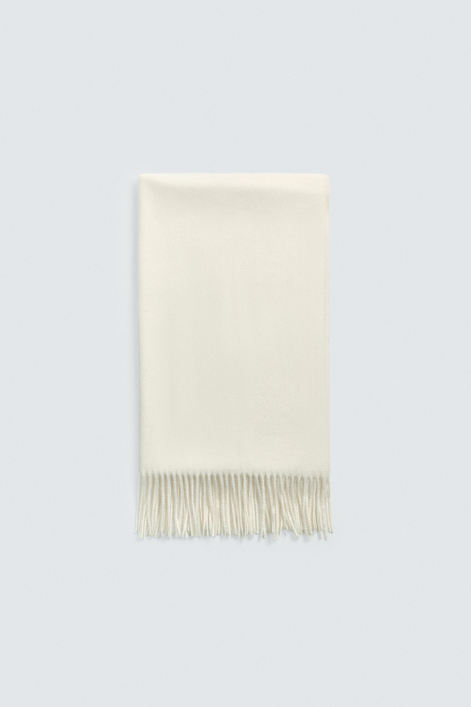 FRINGED SCARF by ZARA