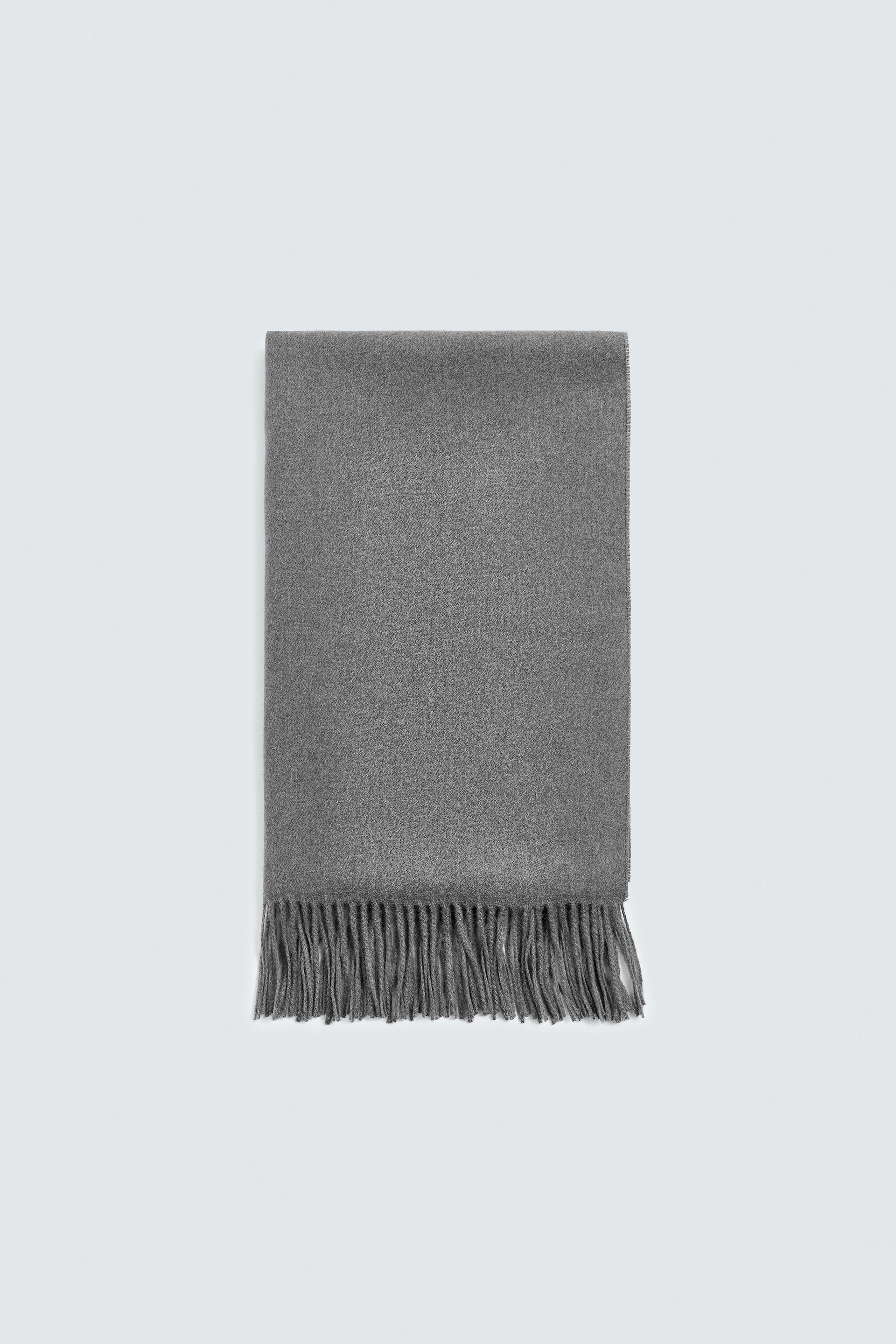FRINGED SCARF by ZARA
