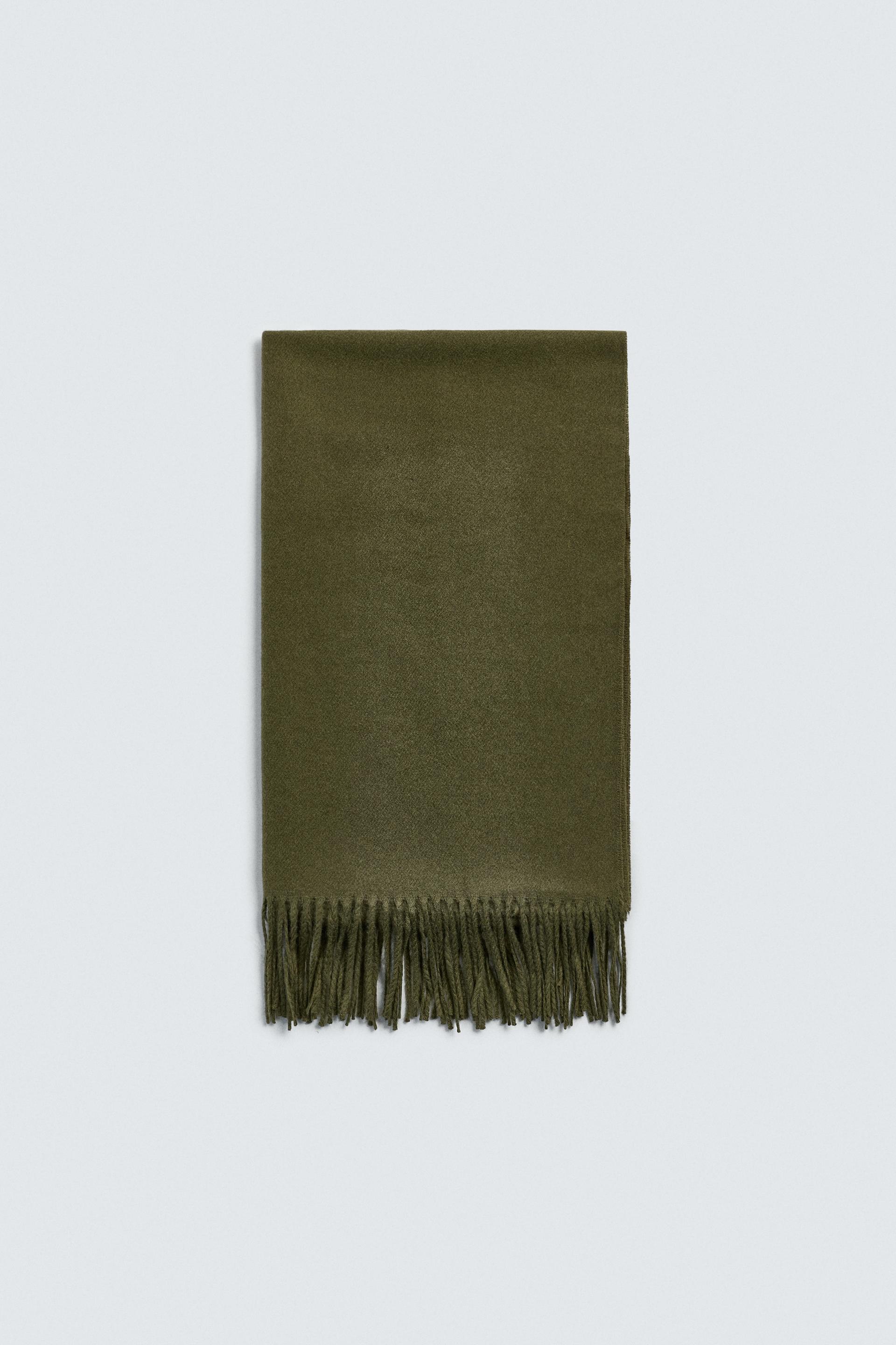 FRINGED SCARF by ZARA