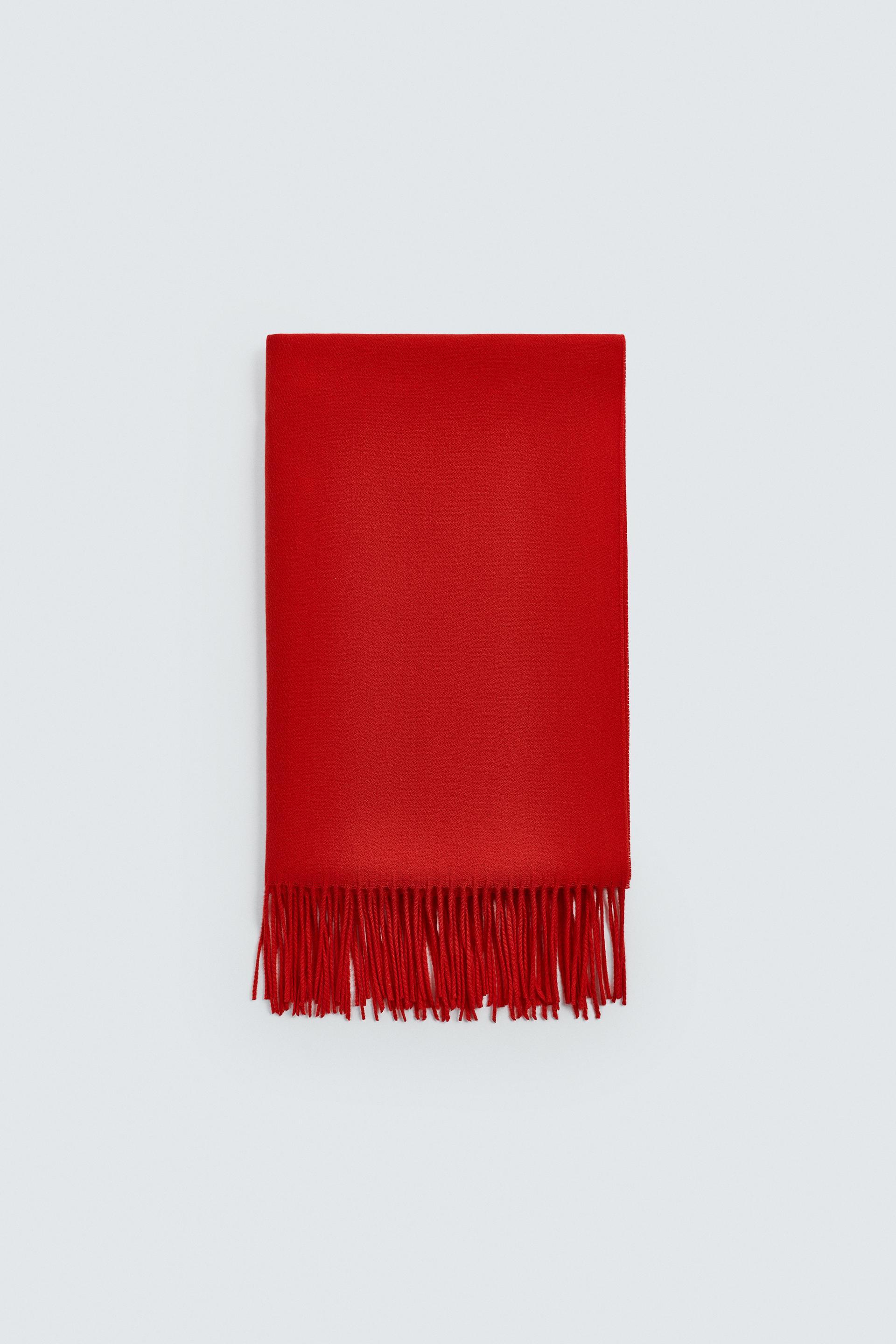 FRINGED SCARF by ZARA