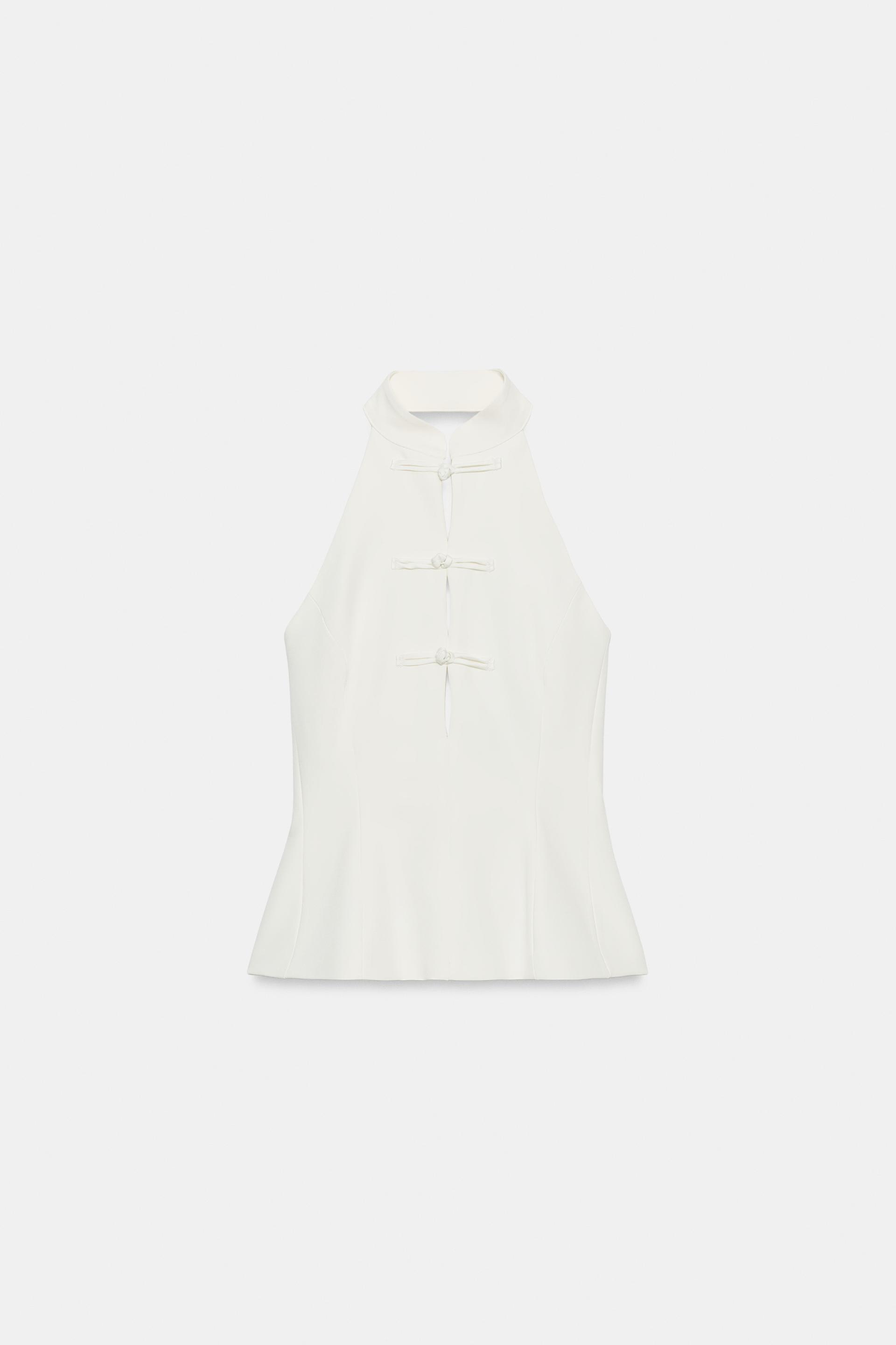 FROG CLASP HALTER TOP by ZARA