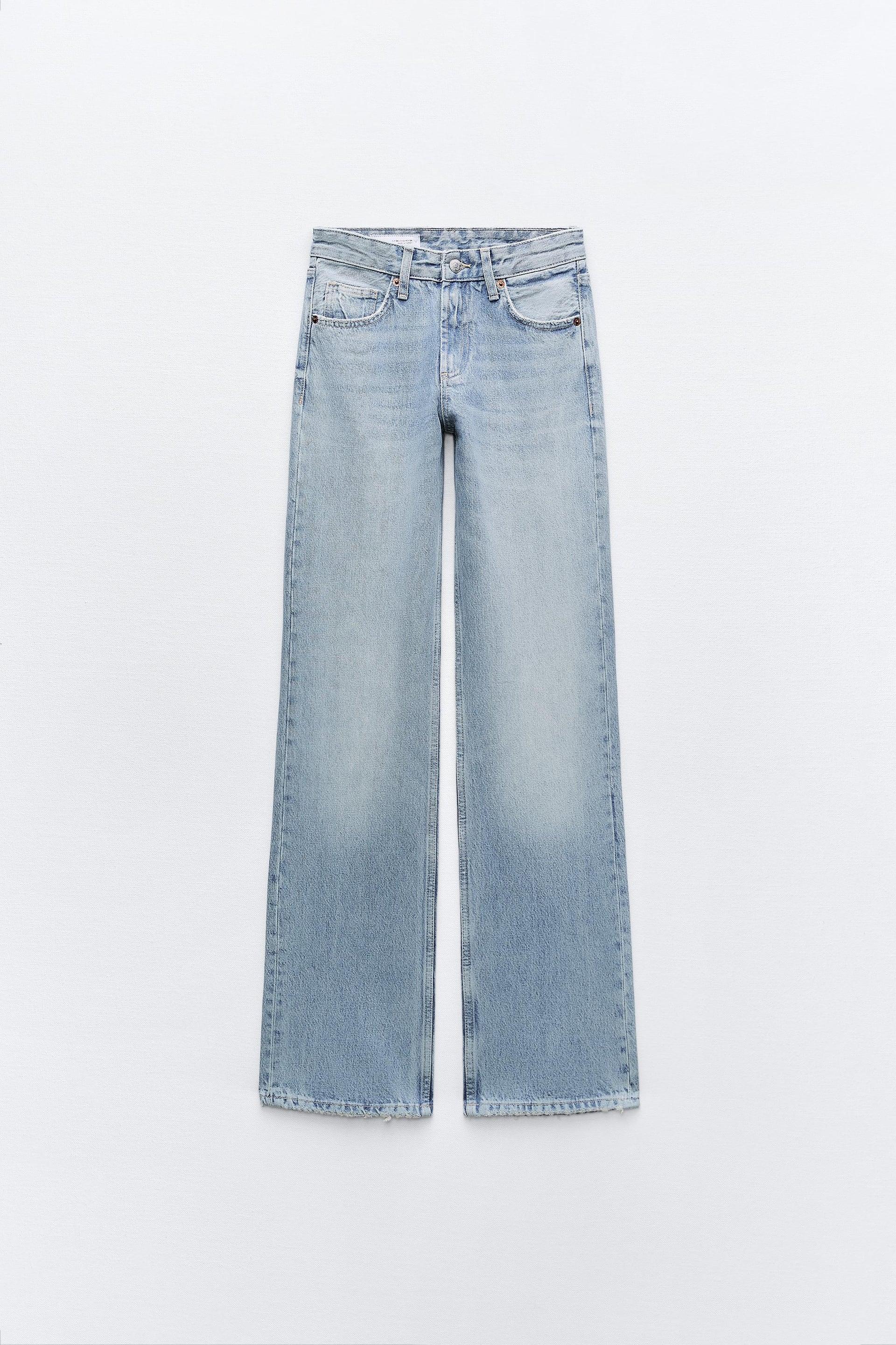 FULL LENGTH TRF MID-RISE WIDE LEG JEANS by ZARA