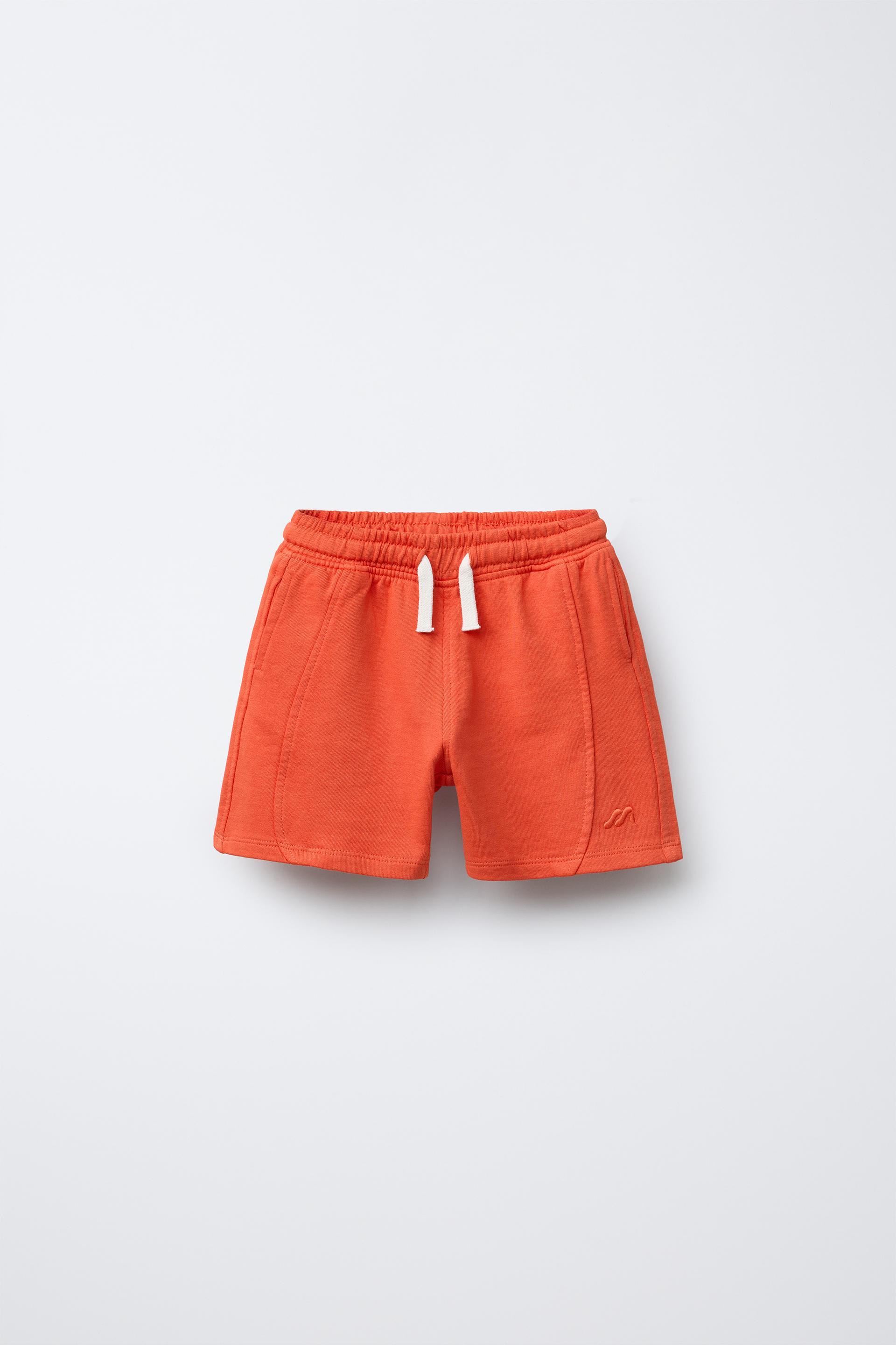 GARMENT DYE EMBROIDERED LOGO BERMUDA SHORTS by ZARA
