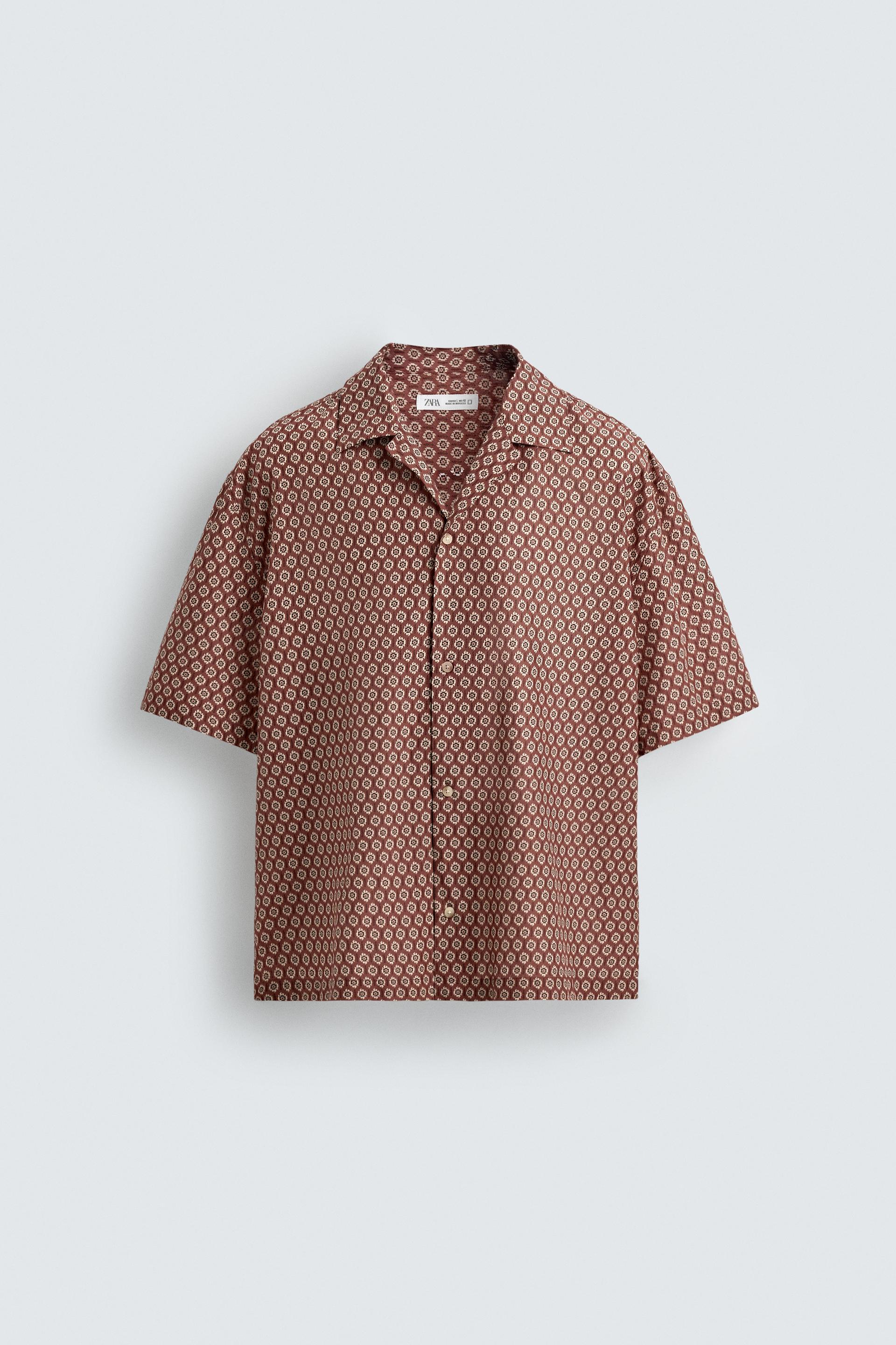 GEOMETRIC PRINT RELAXED FIT SHIRT by ZARA