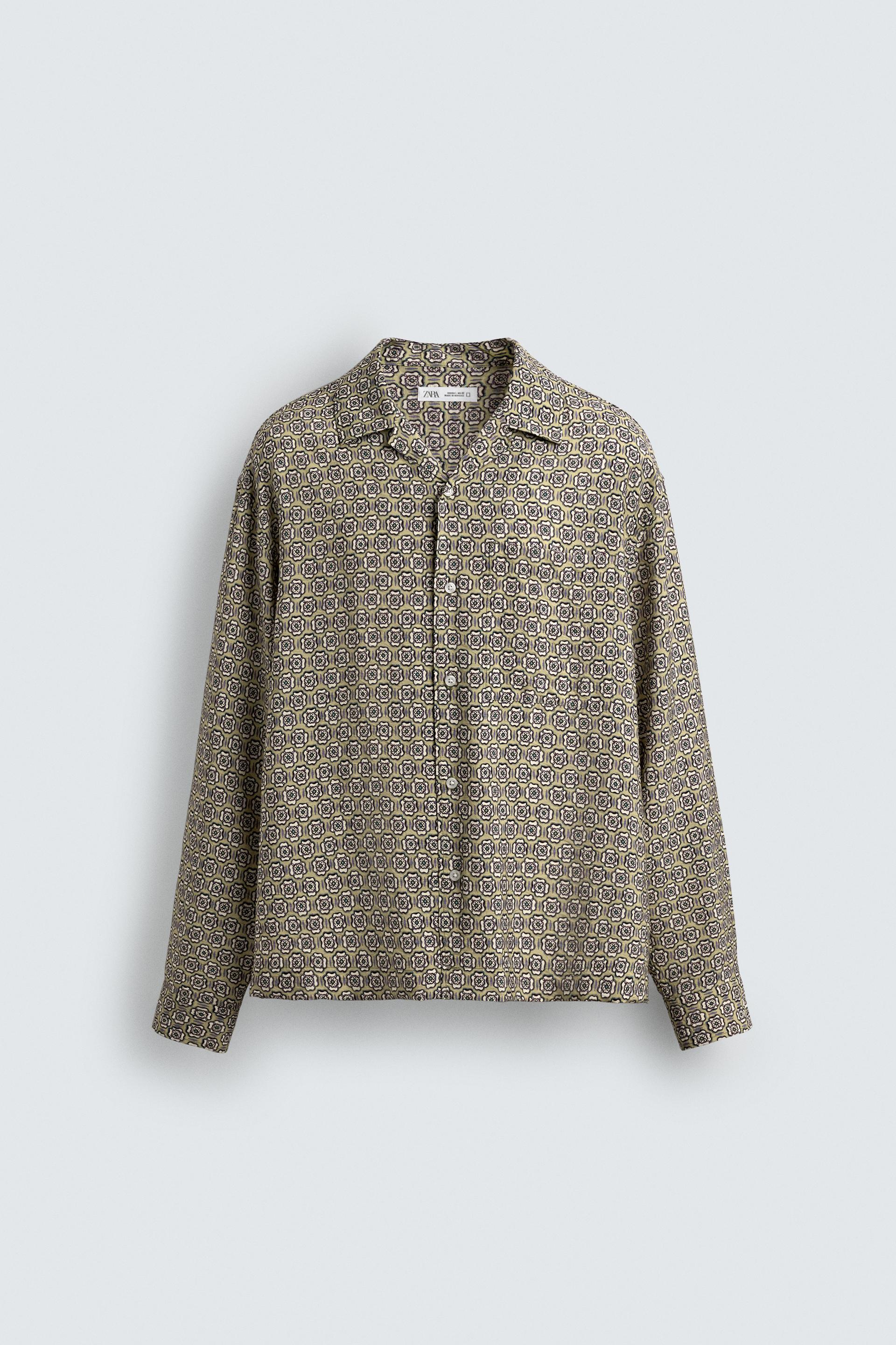 GEOMETRIC PRINT RELAXED FIT SHIRT by ZARA