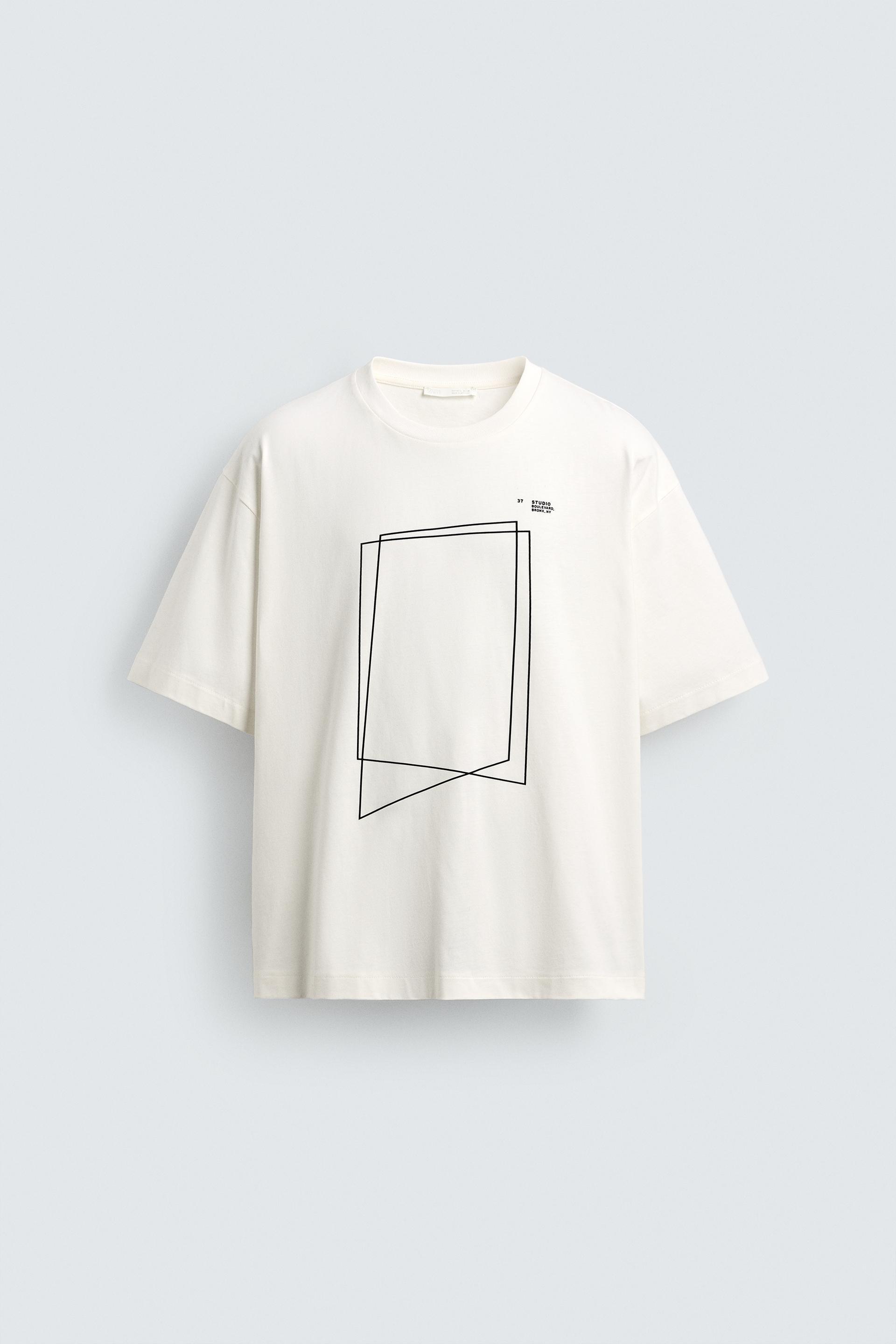GEOMETRIC PRINT T-SHIRT by ZARA