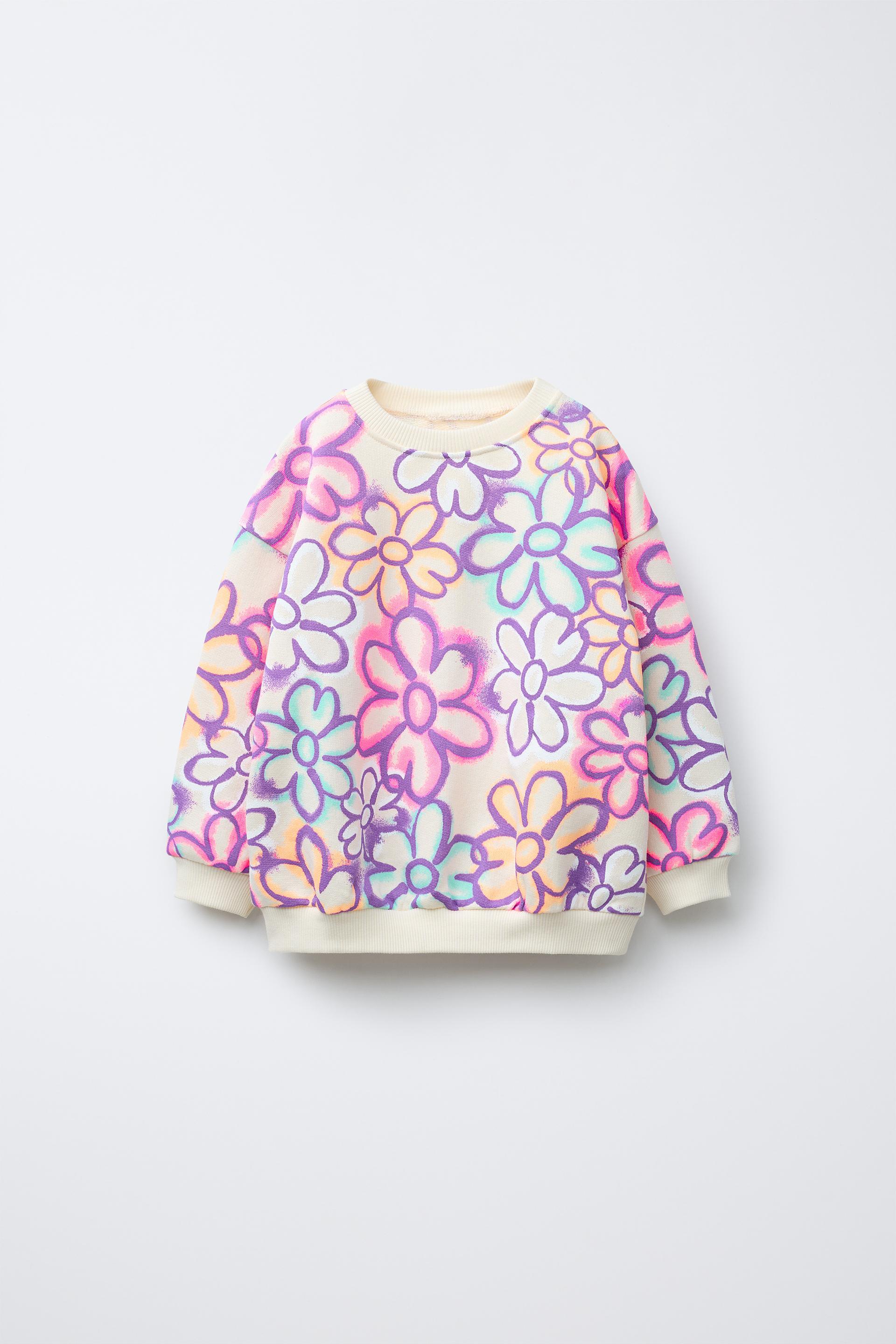 GRAFFITI FLORAL SWEAT-SHIRT by ZARA