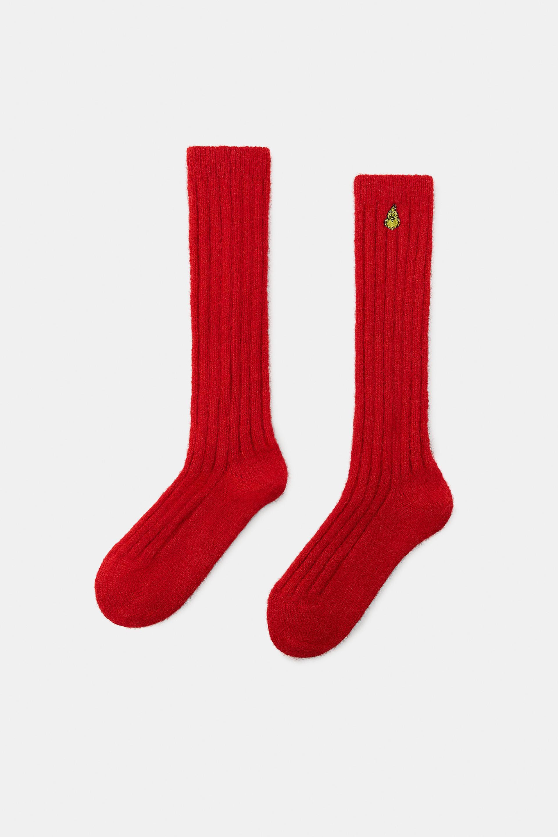 GRINCH™ EMBROIDERED KNEE SOCKS by ZARA