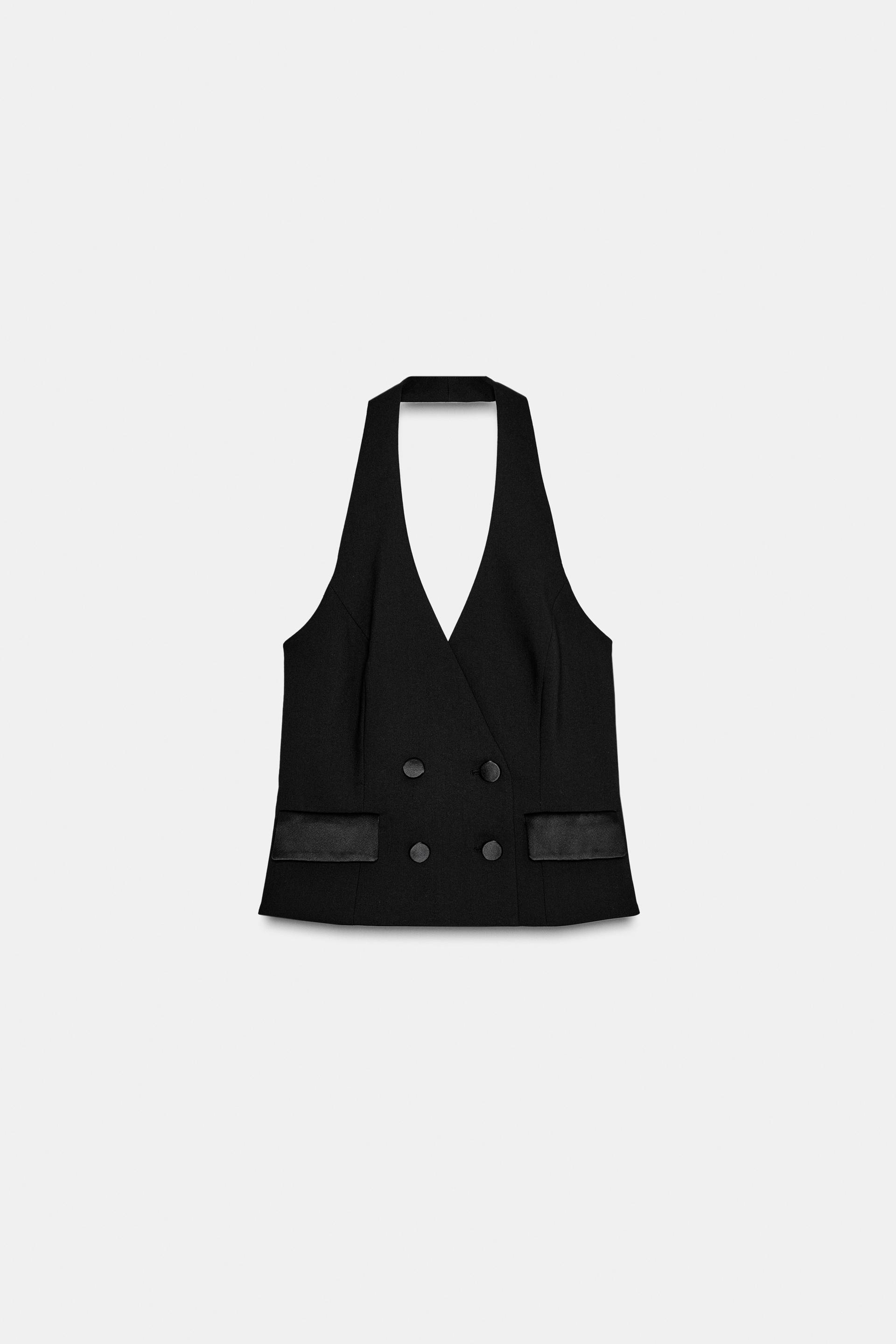 HALTER TUXEDO WAISTCOAT by ZARA