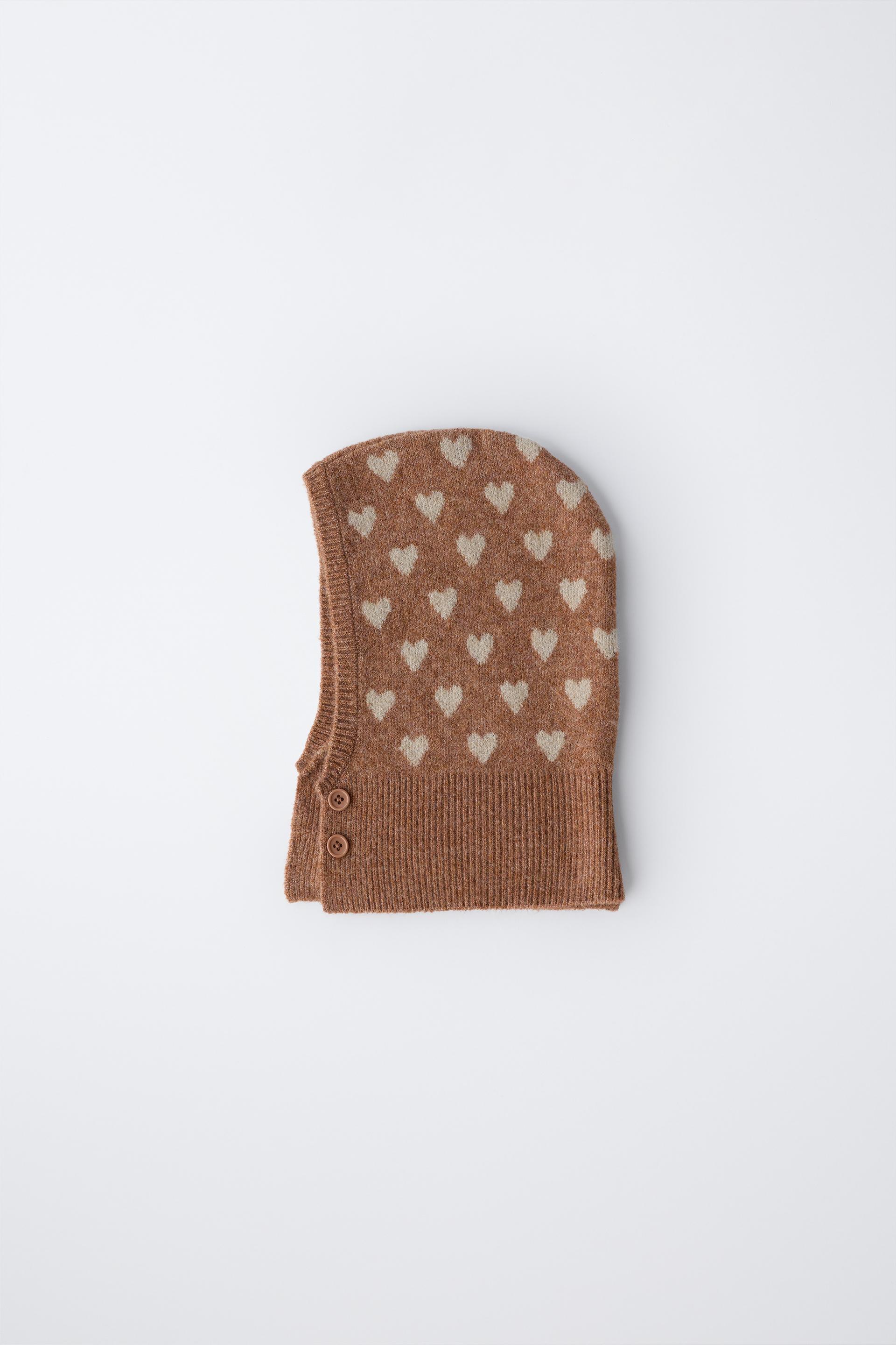 HEART BUTTON BALACLAVA by ZARA