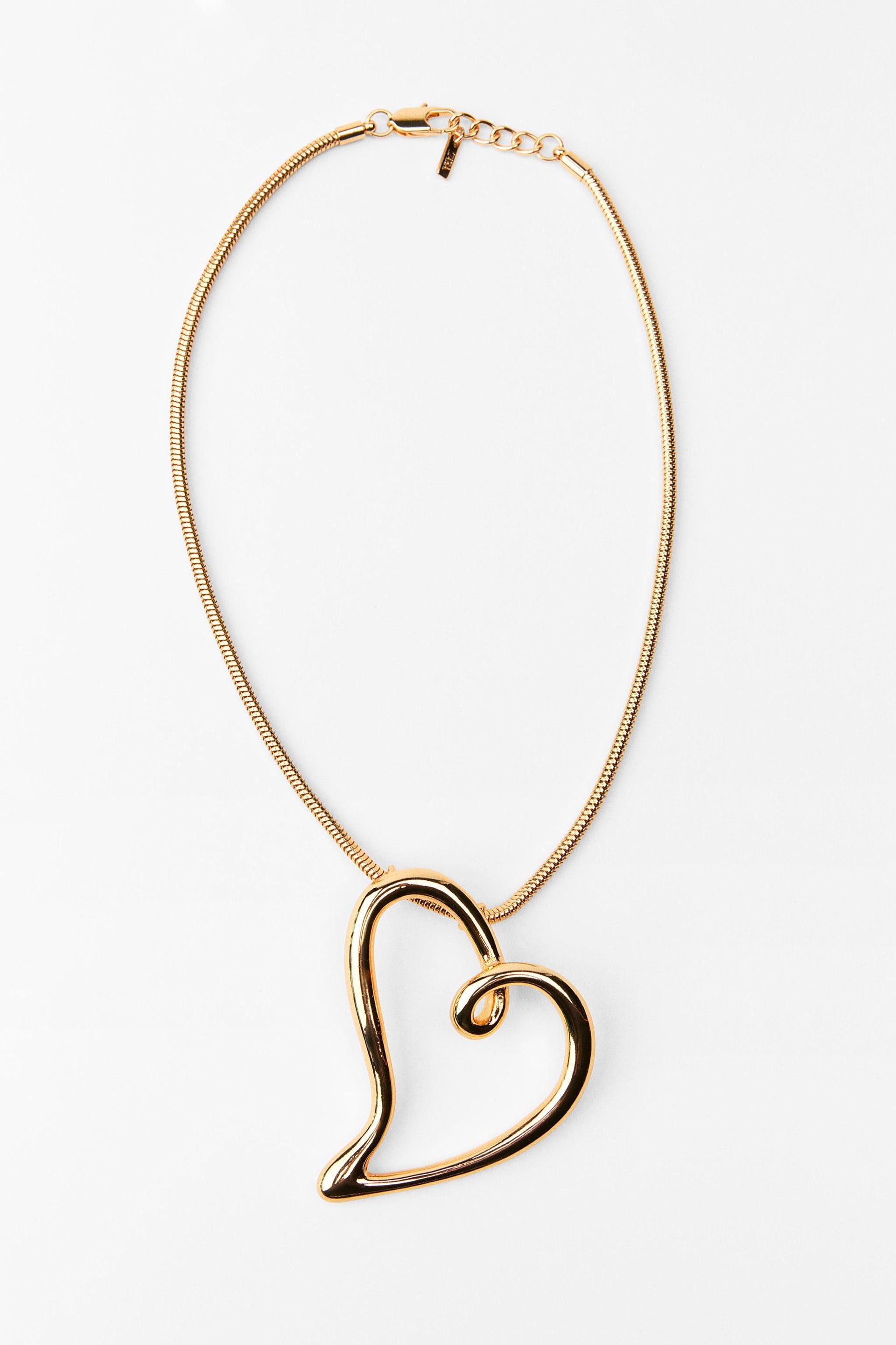 HEART CORD NECKLACE by ZARA