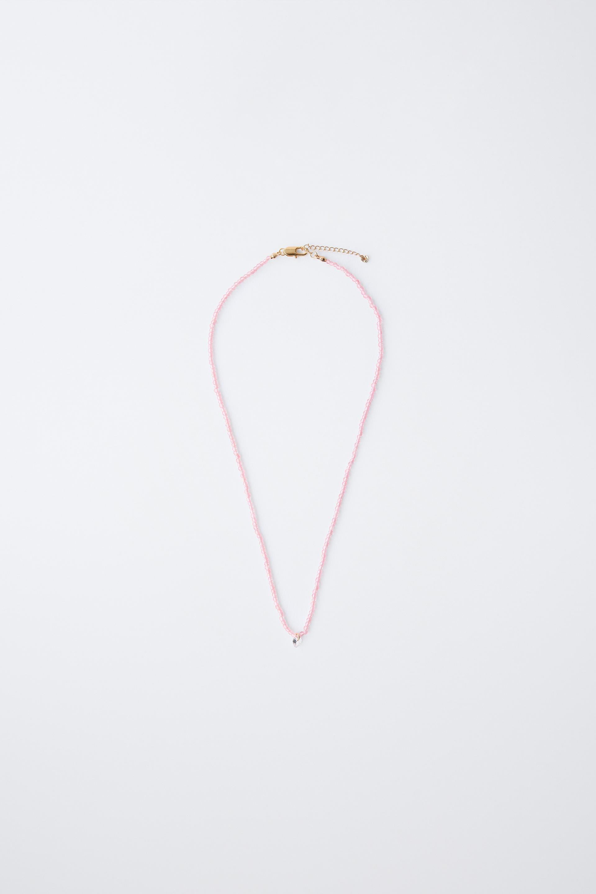 HEART CUBIC ZIRCONIA NECKLACE by ZARA