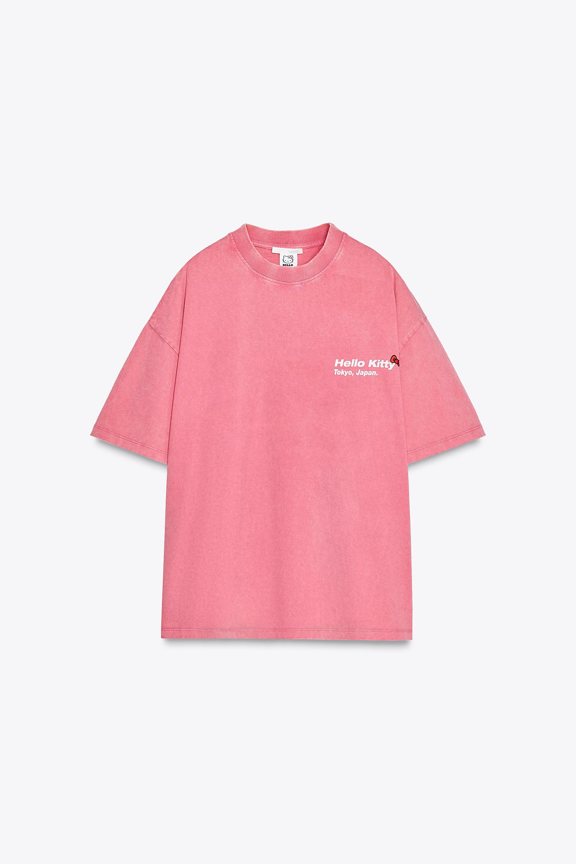 HELLO KITTY © 2025 SANRIO WASHED EFFECT T-SHIRT by ZARA