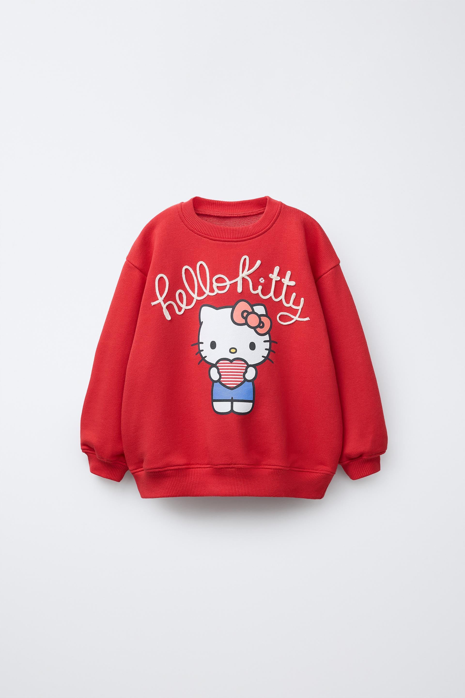 HELLO KITTY © ROPE EMBROIDERY SWEAT-SHIRT by ZARA
