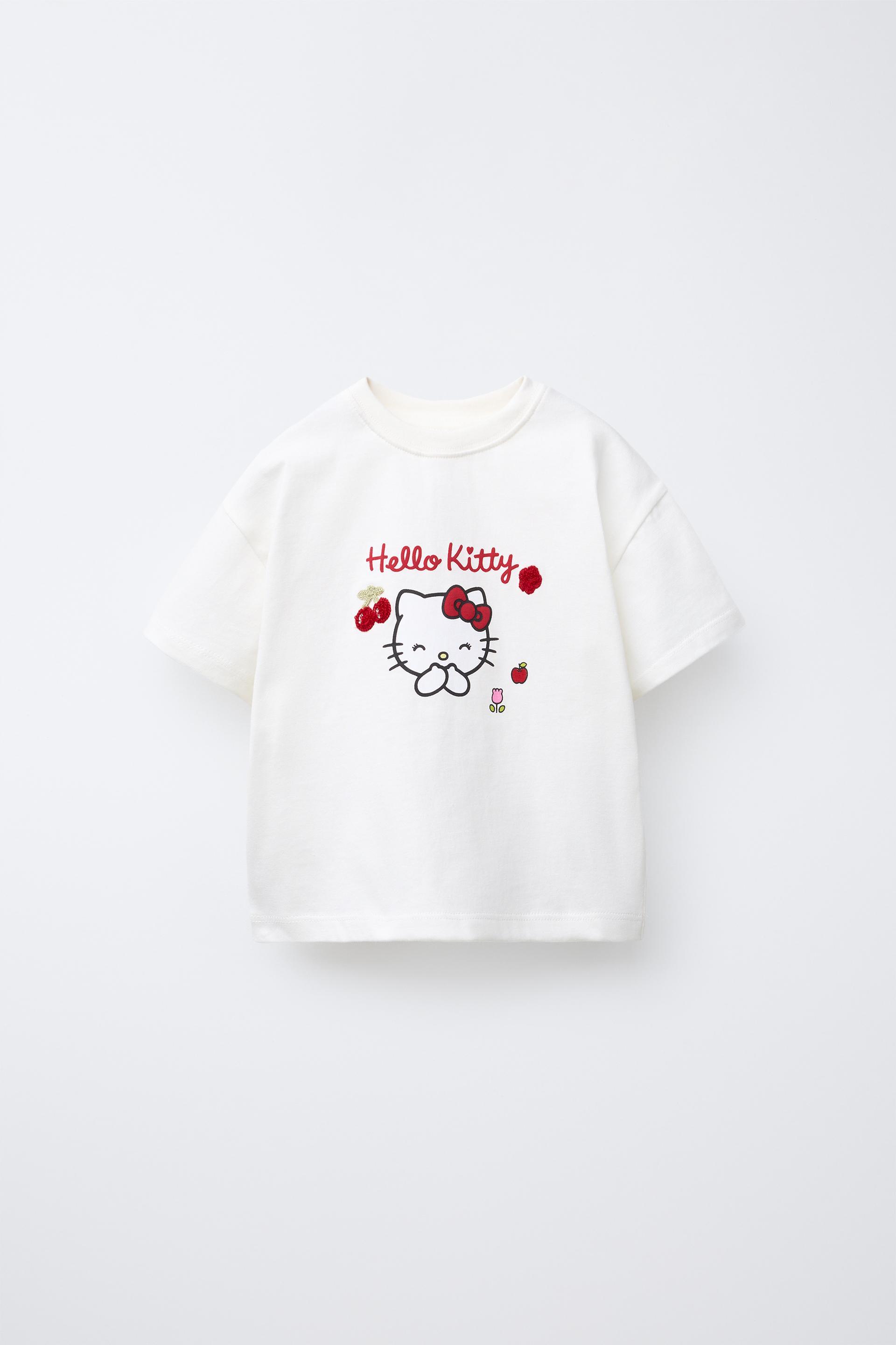 HELLO KITTY © SANRIO EMBROIDERED T-SHIRT by ZARA
