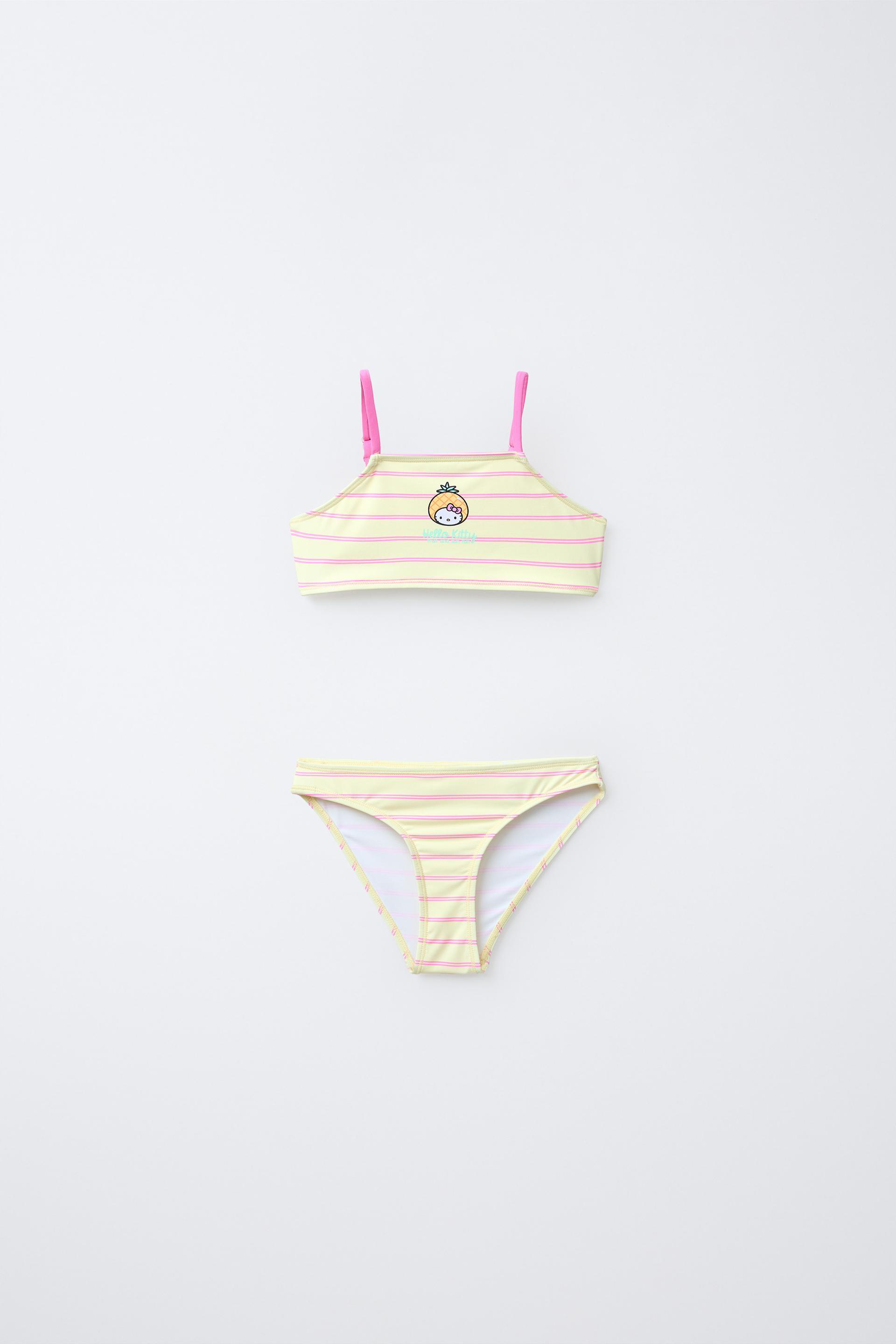 HELLO KITTY © SANRIO STRIPED BIKINI by ZARA