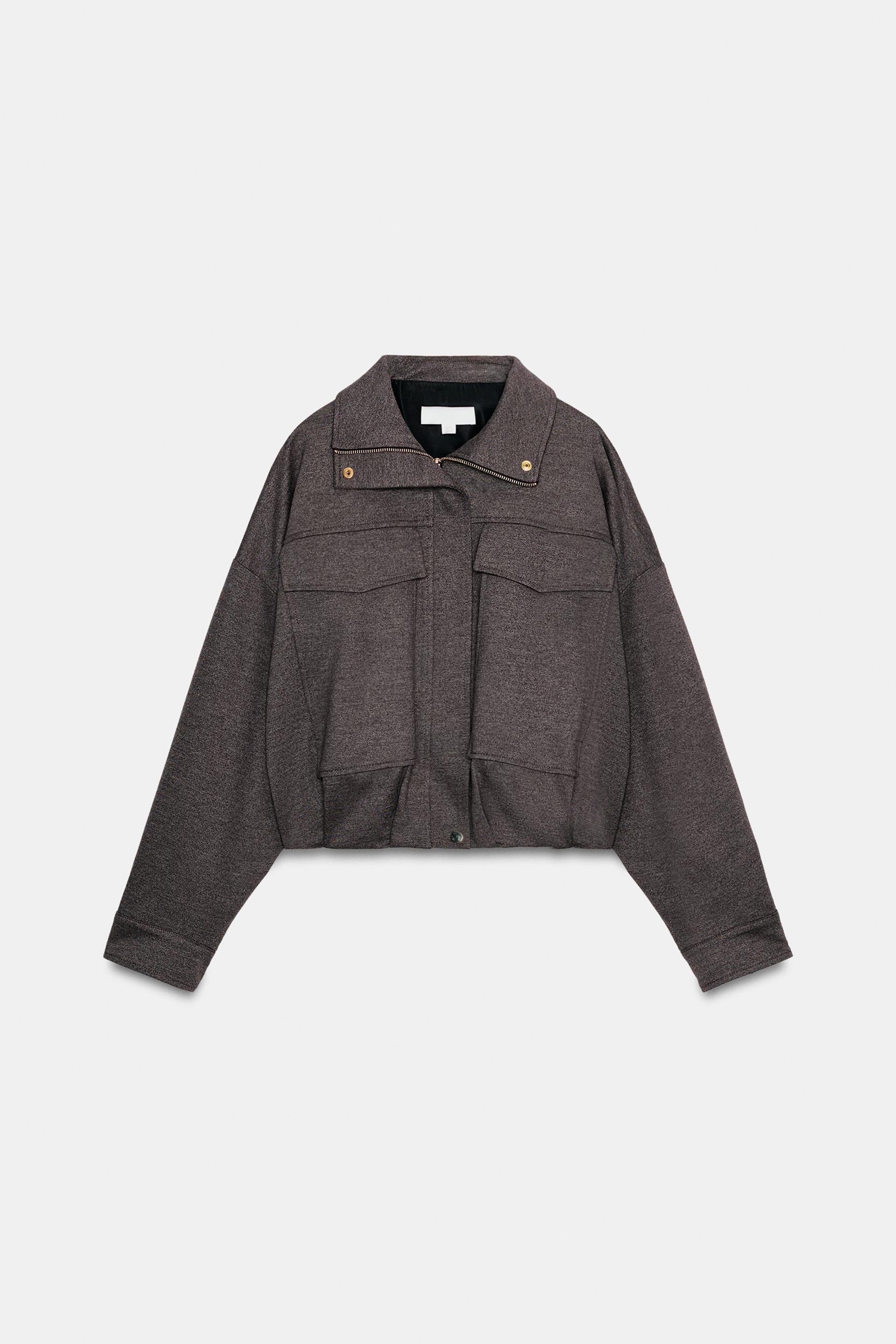 HIGH COLLAR BOMBER JACKET by ZARA