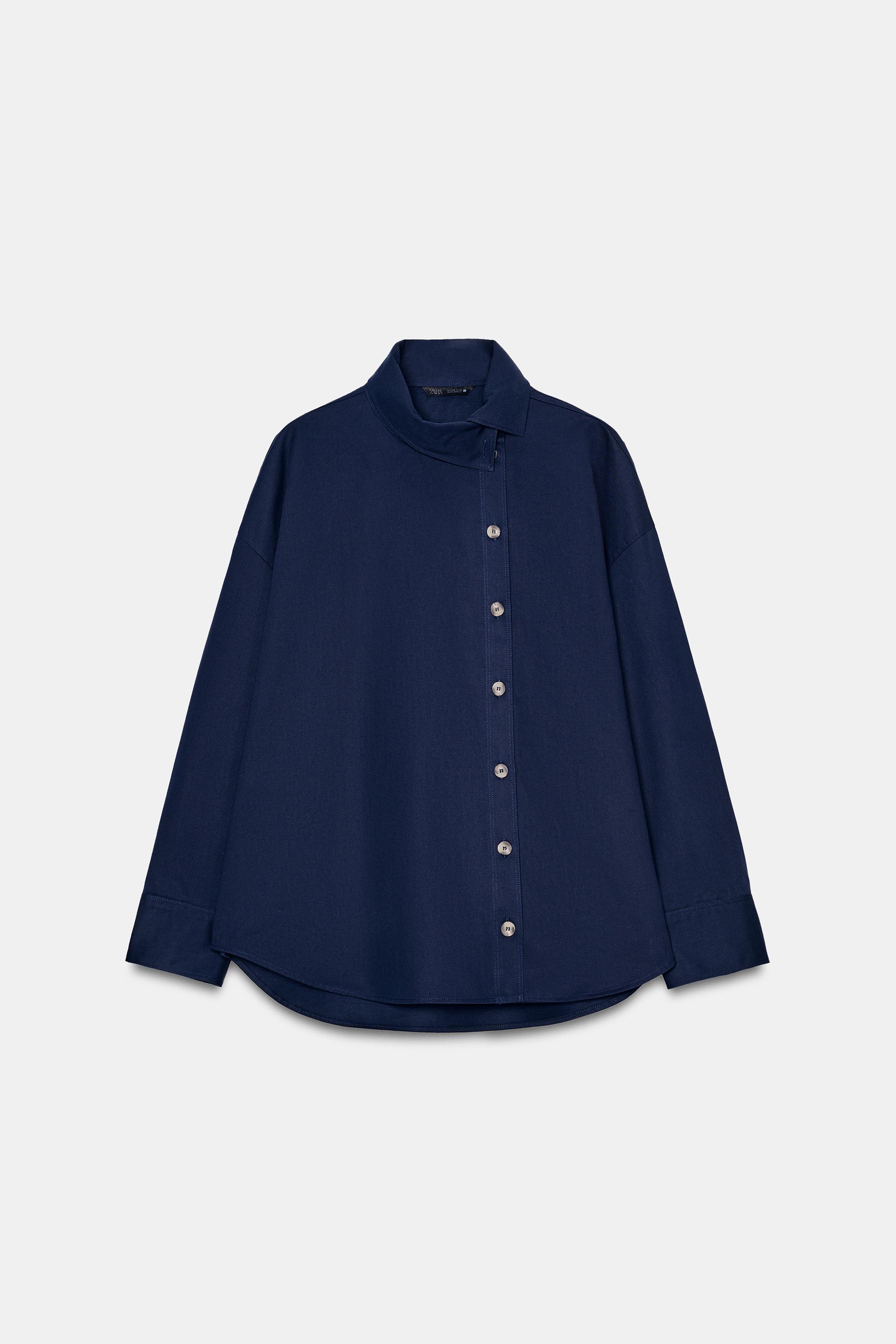 HIGH COLLAR SHIRT by ZARA