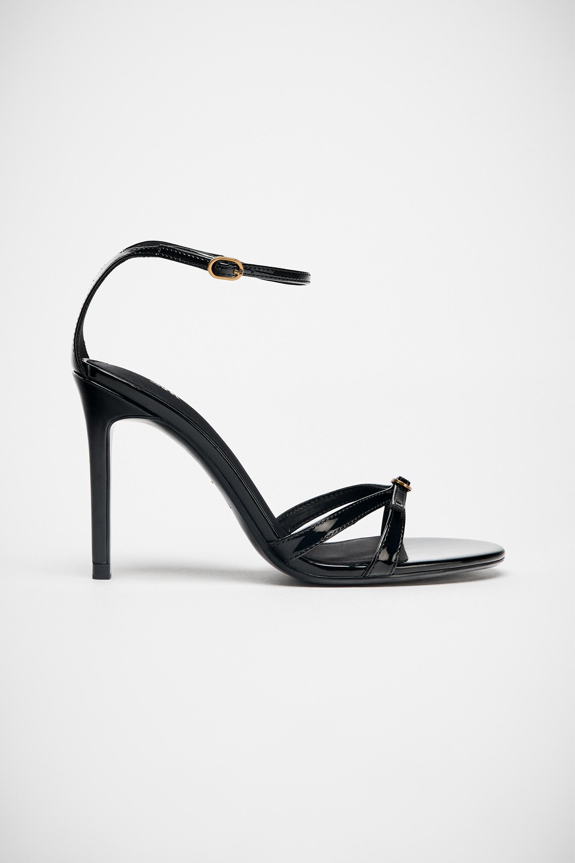 HIGH HEELED BUCKLE SANDALS by ZARA