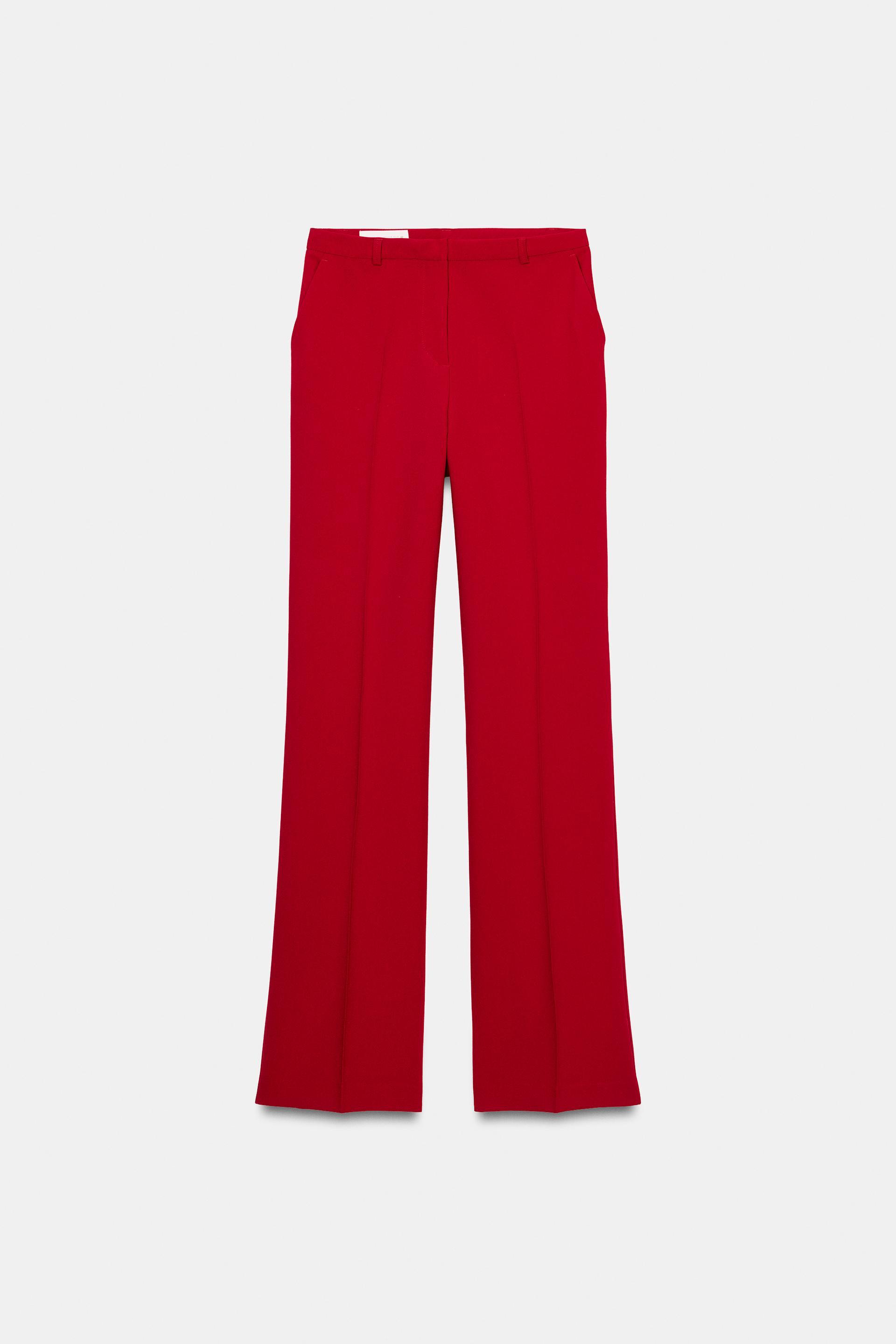 HIGH-WAISTED STRAIGHT LEG PANTS by ZARA