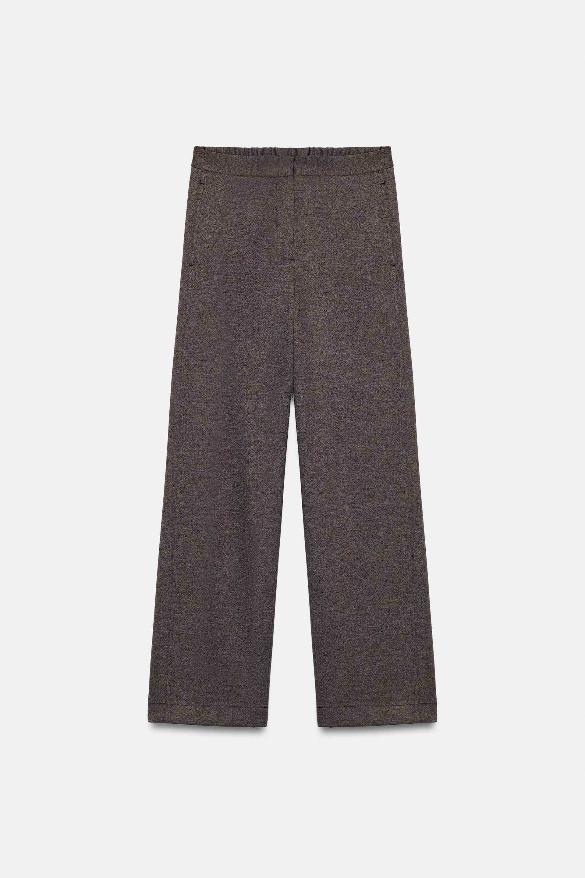 HIGH-WAISTED STRAIGHT LEG PANTS by ZARA