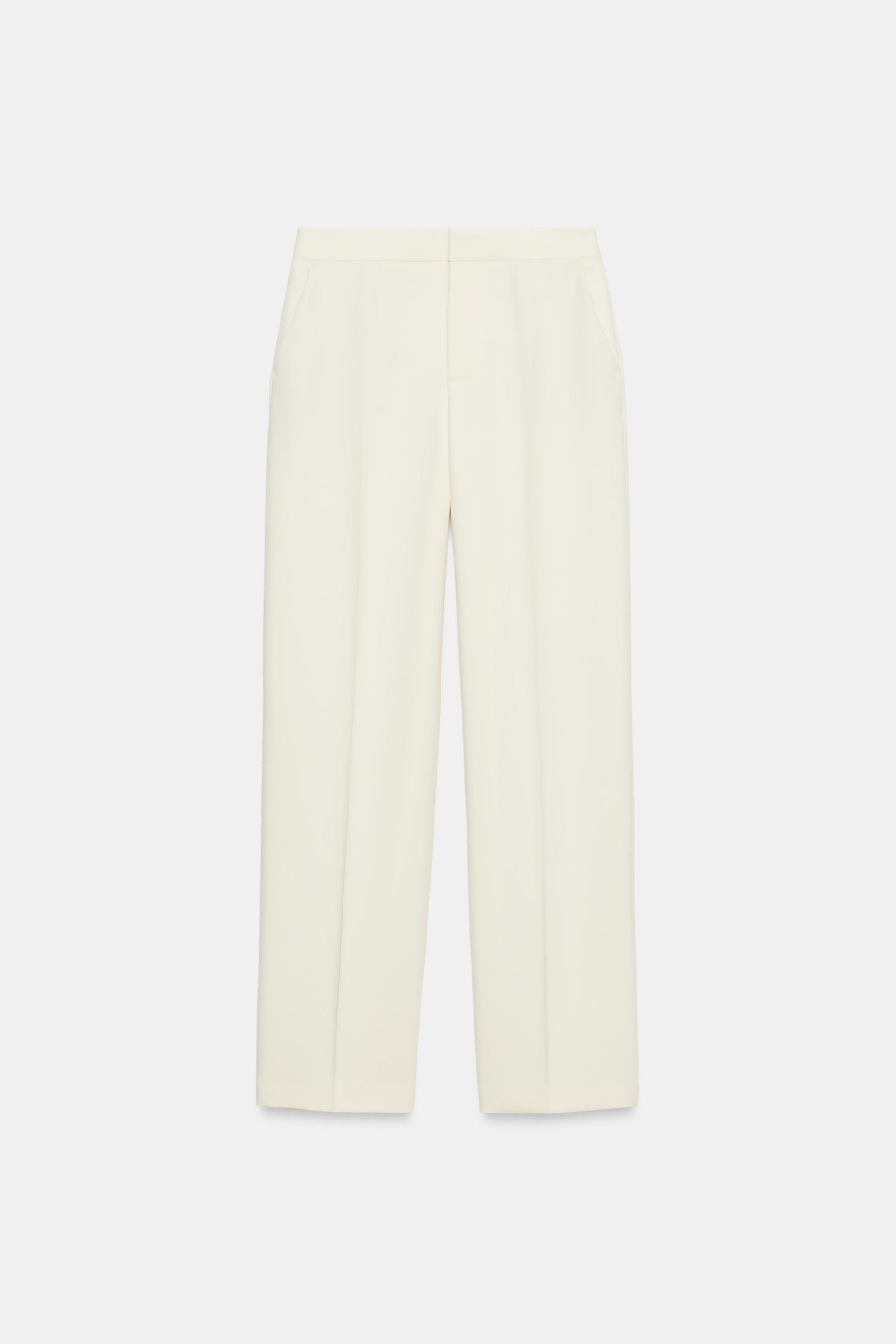 HIGH-WAISTED STRAIGHT LEG PANTS by ZARA