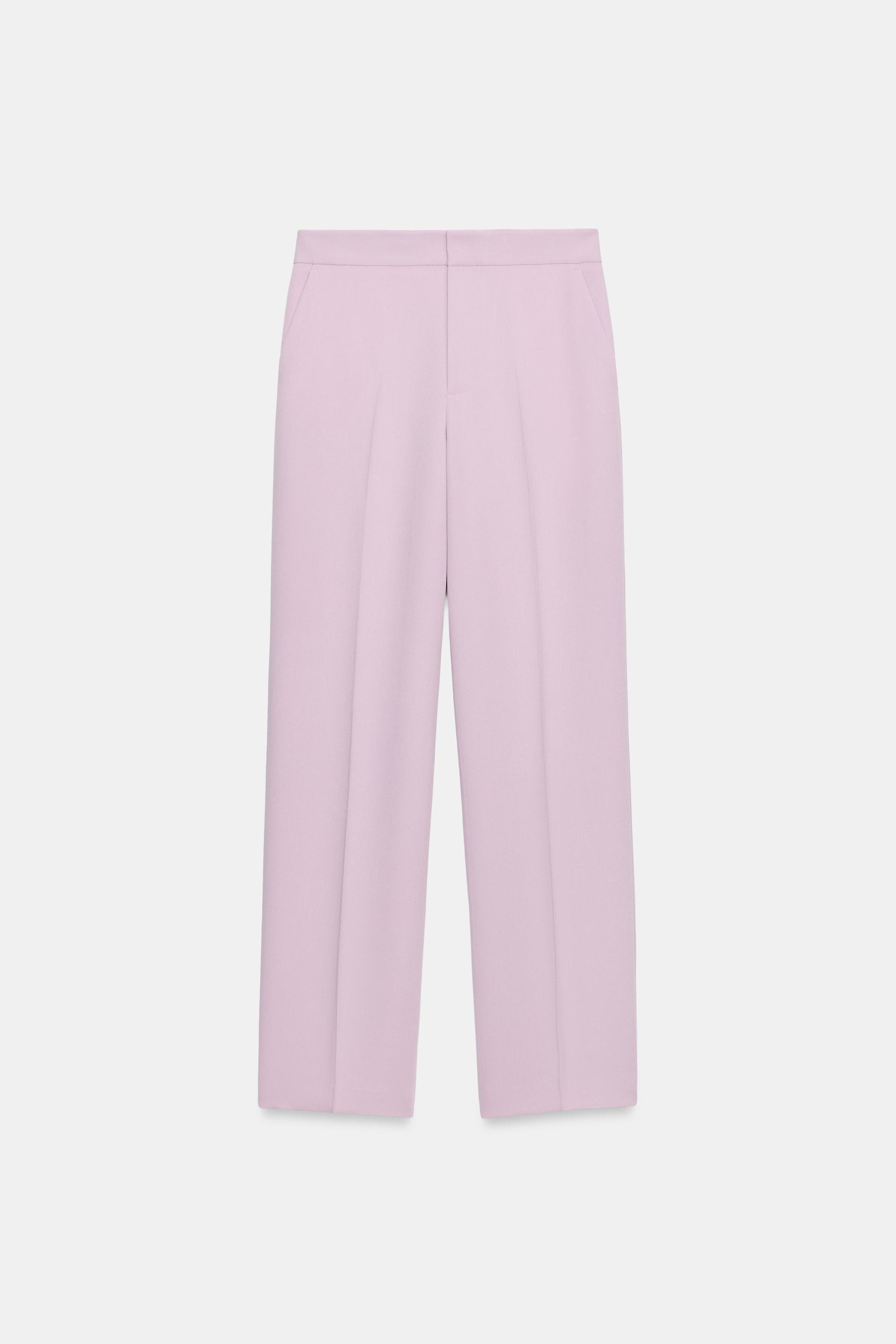 HIGH-WAISTED STRAIGHT LEG PANTS by ZARA